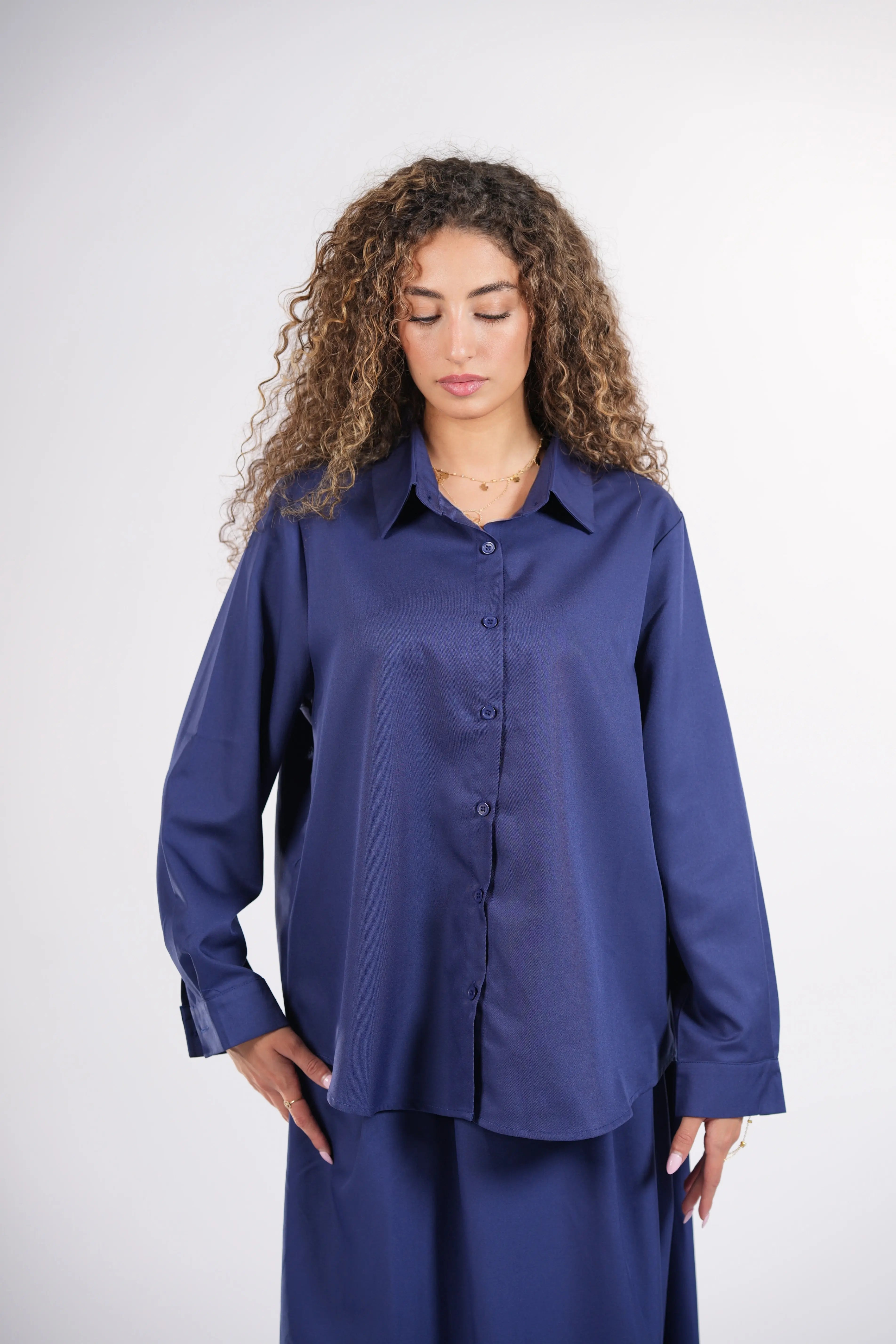 timeless blouse - navy Losyana.Shop