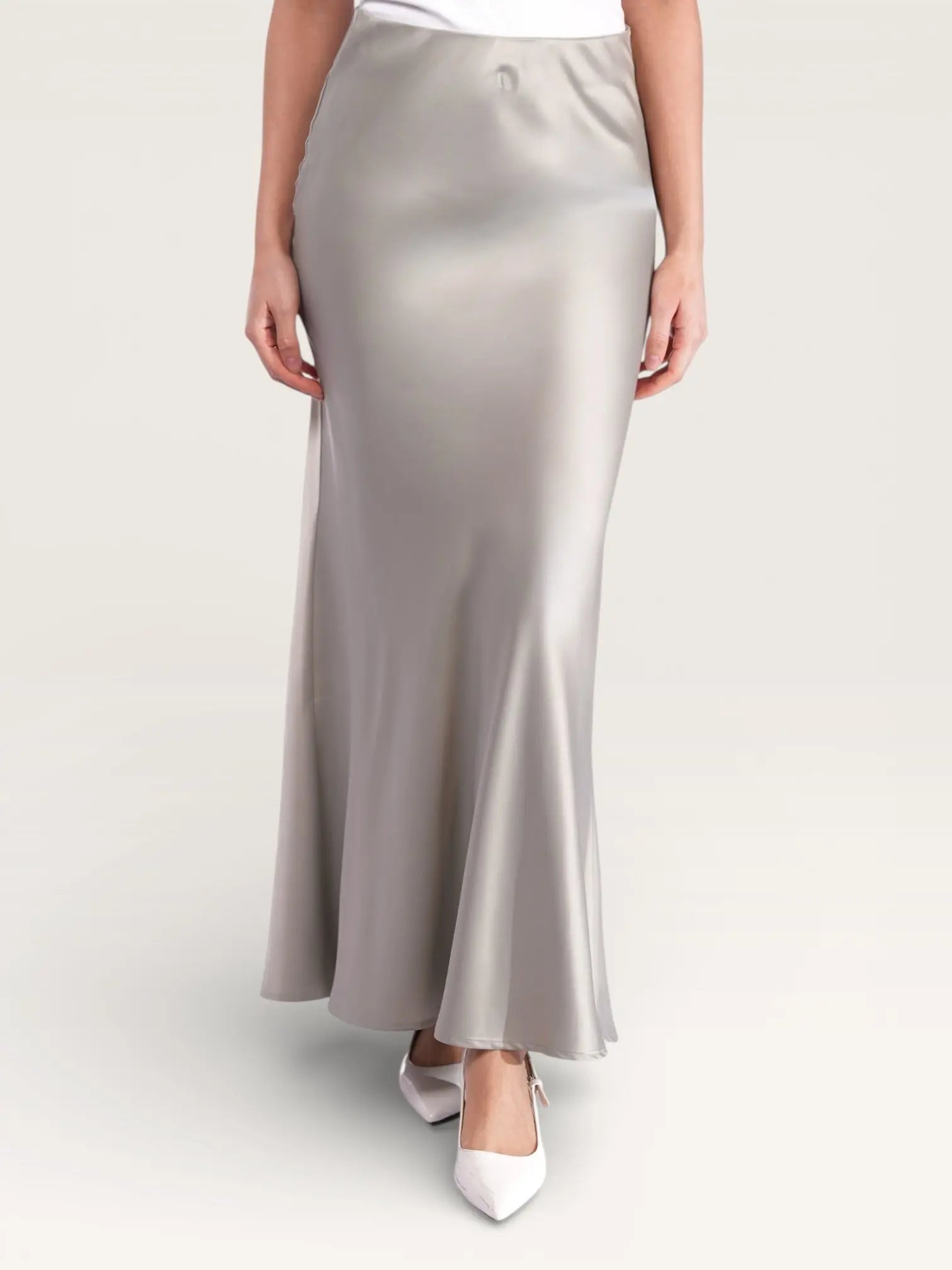 silk muse skirt - pistachio