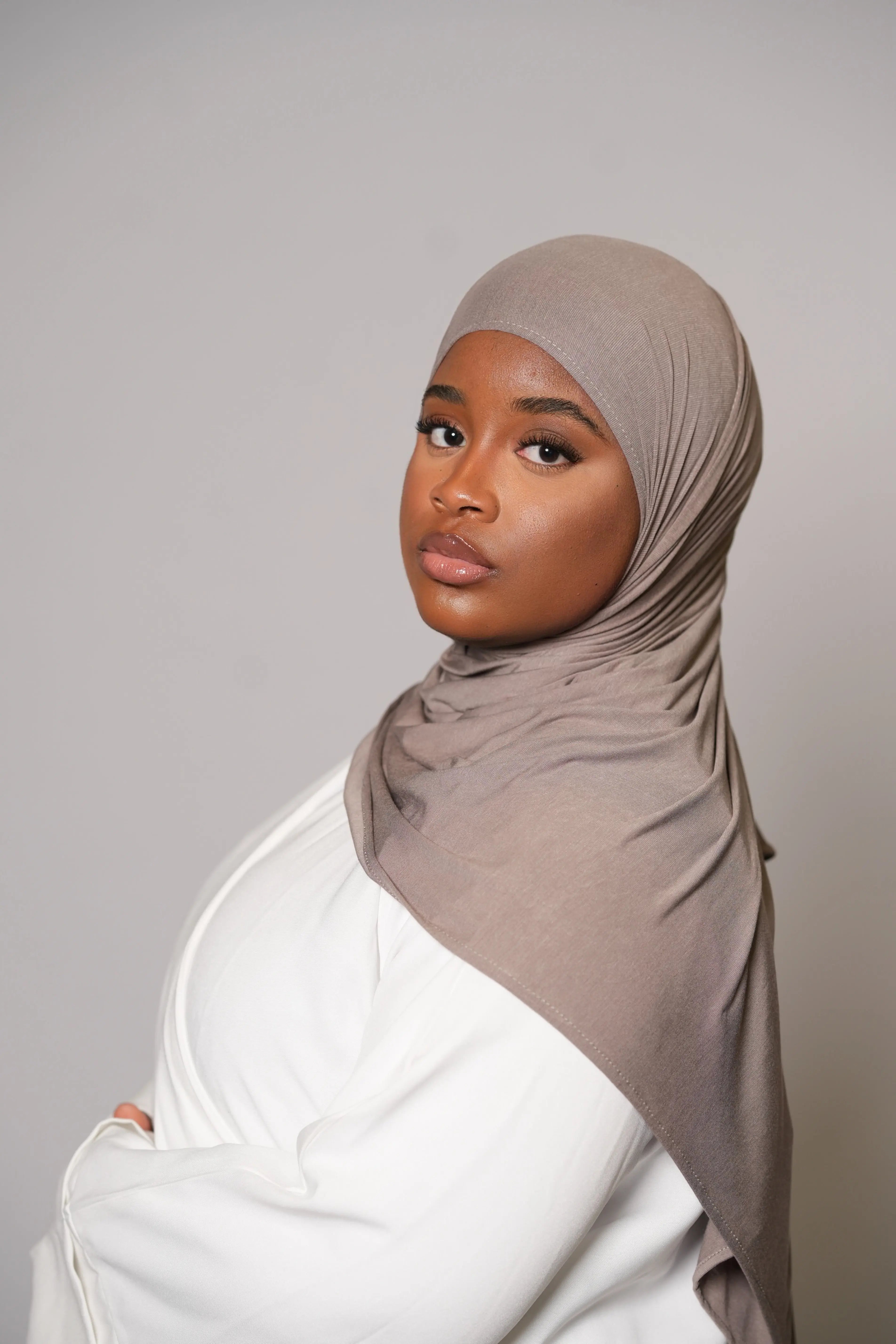 Premium Bamboo Jersey - ash brown Losyana.Shop