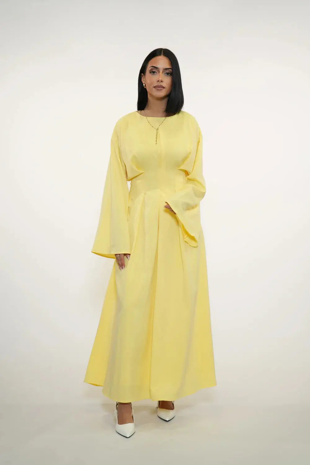 LA BALLEZA CORSET DRESS - LEMON Losyana.nl