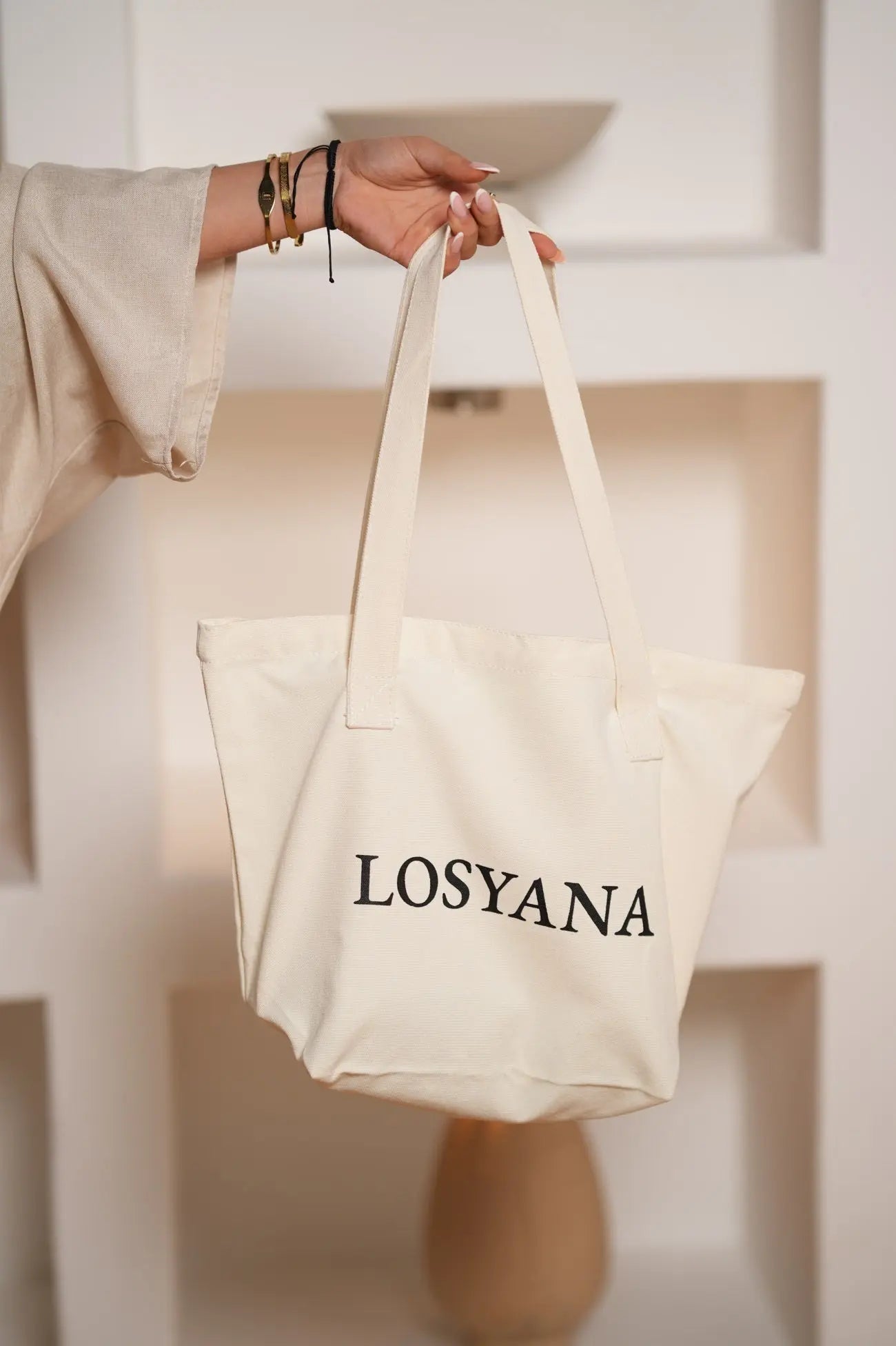 Tote Bag - Beige Losyana