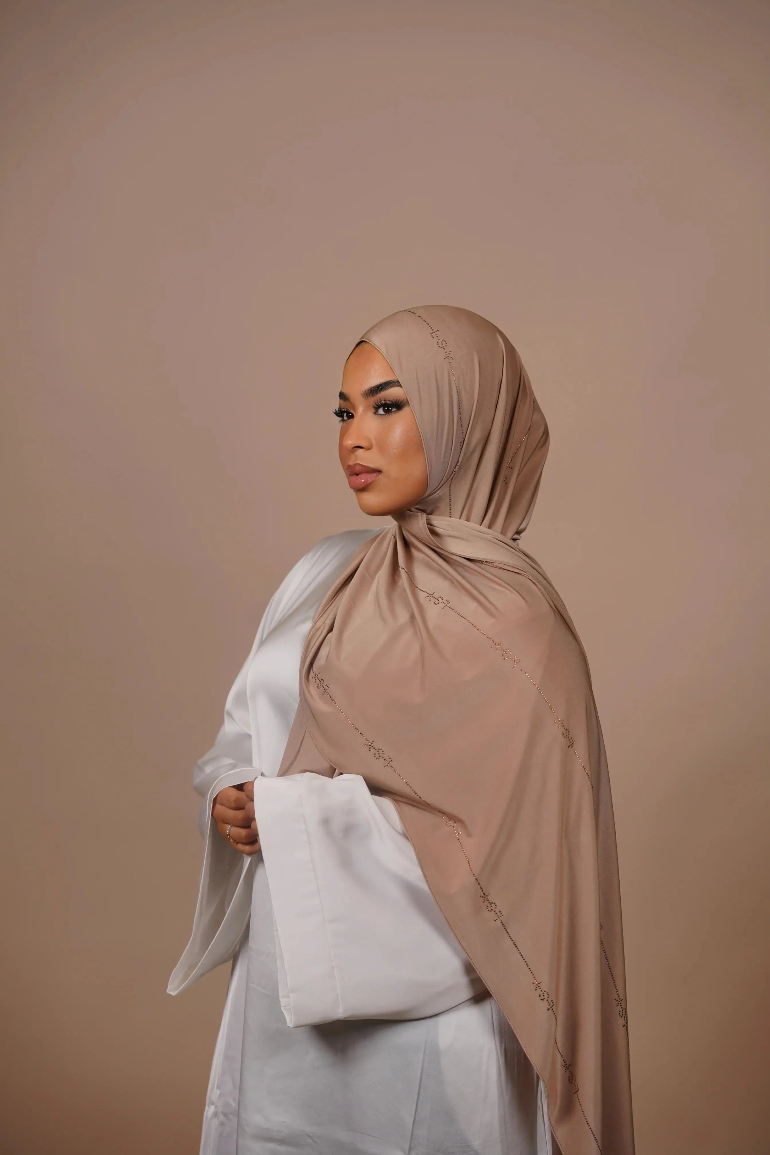 LSY Satin Premium Jersey - Golden Beige Losyana