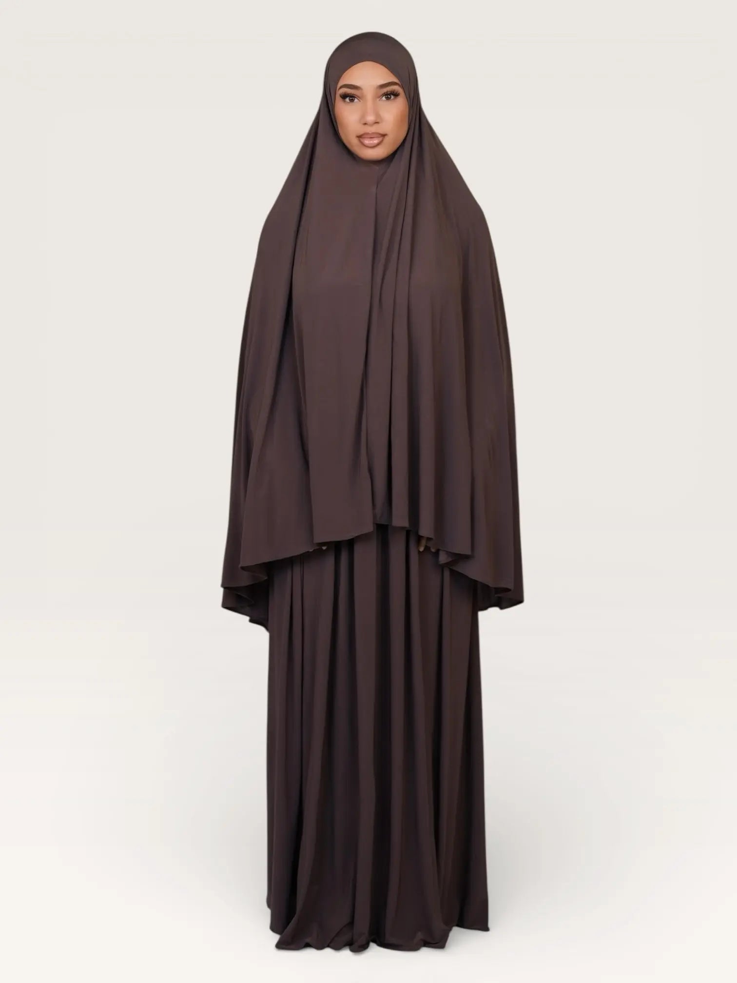 premium khimar set - espresso