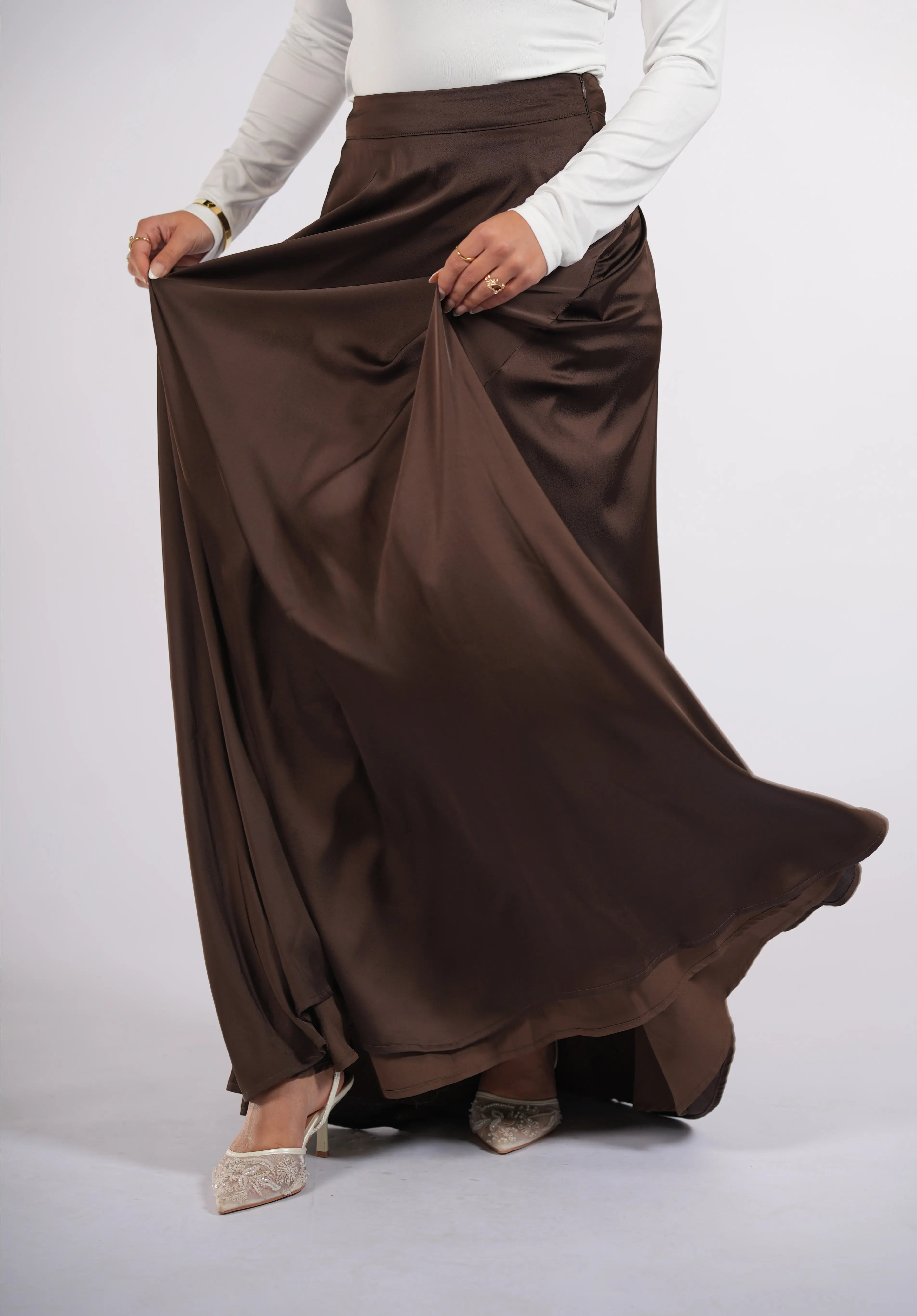 satin poésie - espresso Losyana.Shop