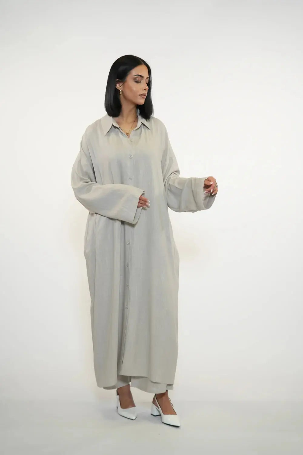 PALMA LINEN SET - COSTA CREAM Losyana.nl