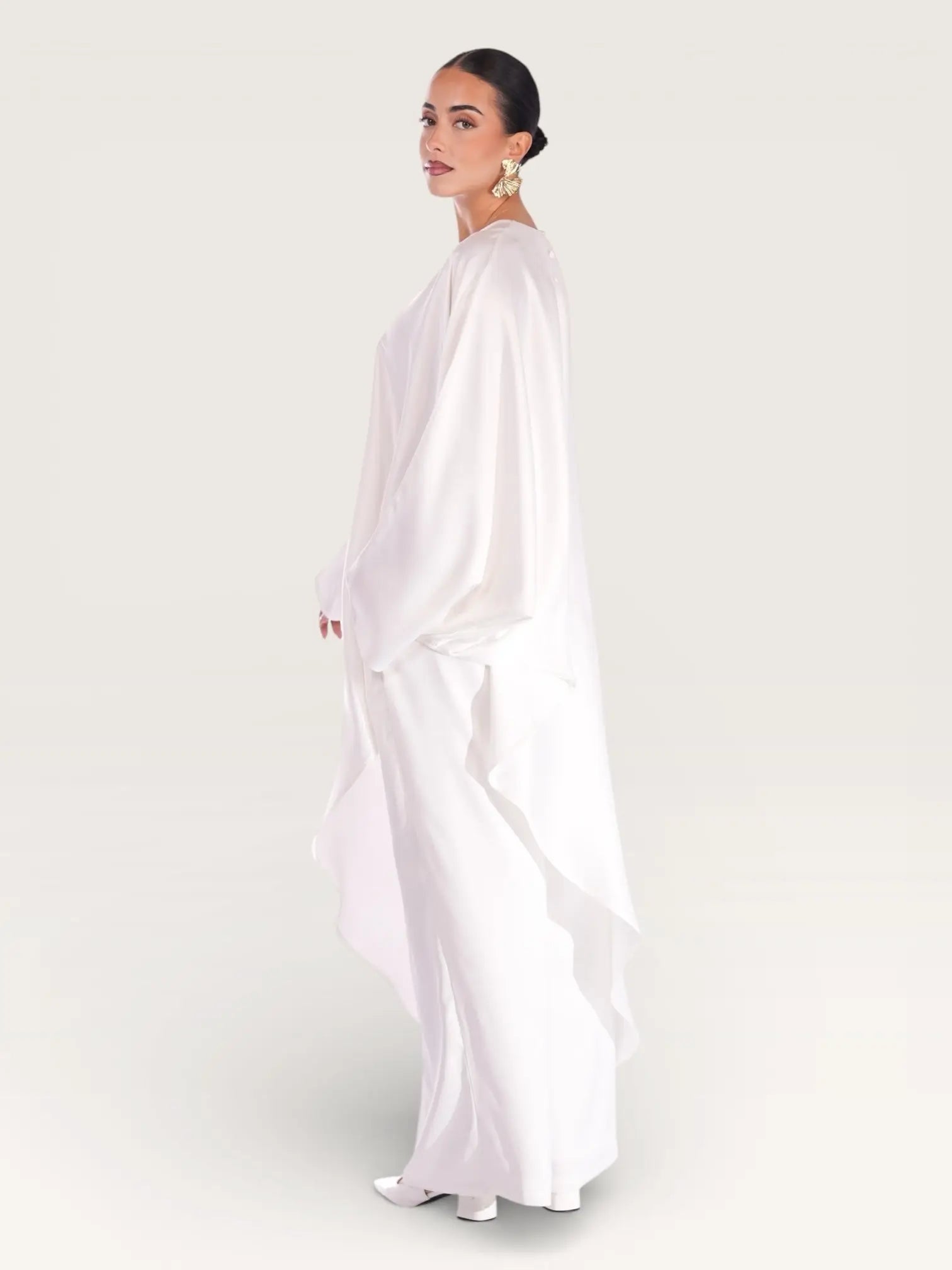 silk muse long version - white