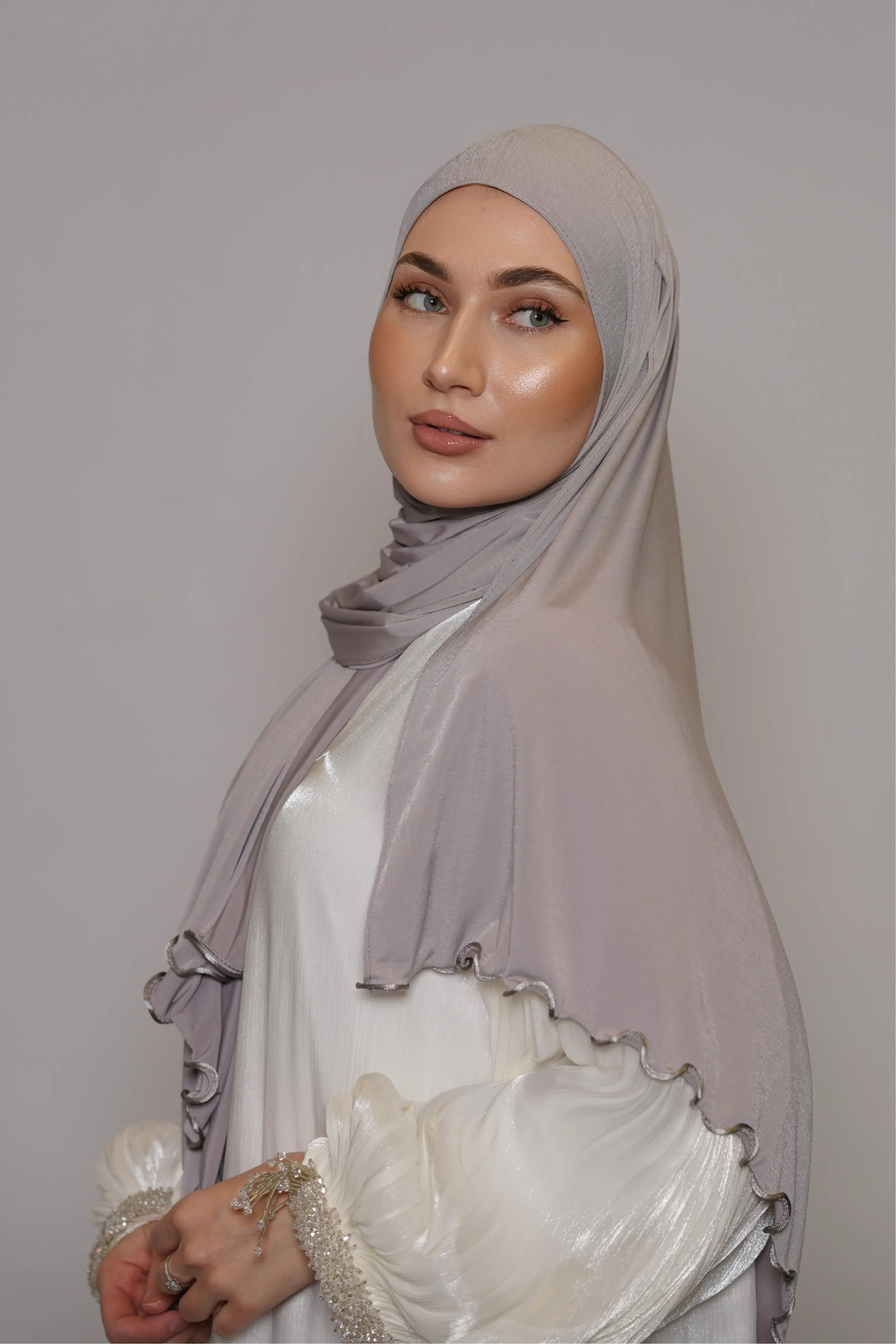 Premium Jersey Line - creme grey Losyana.Shop