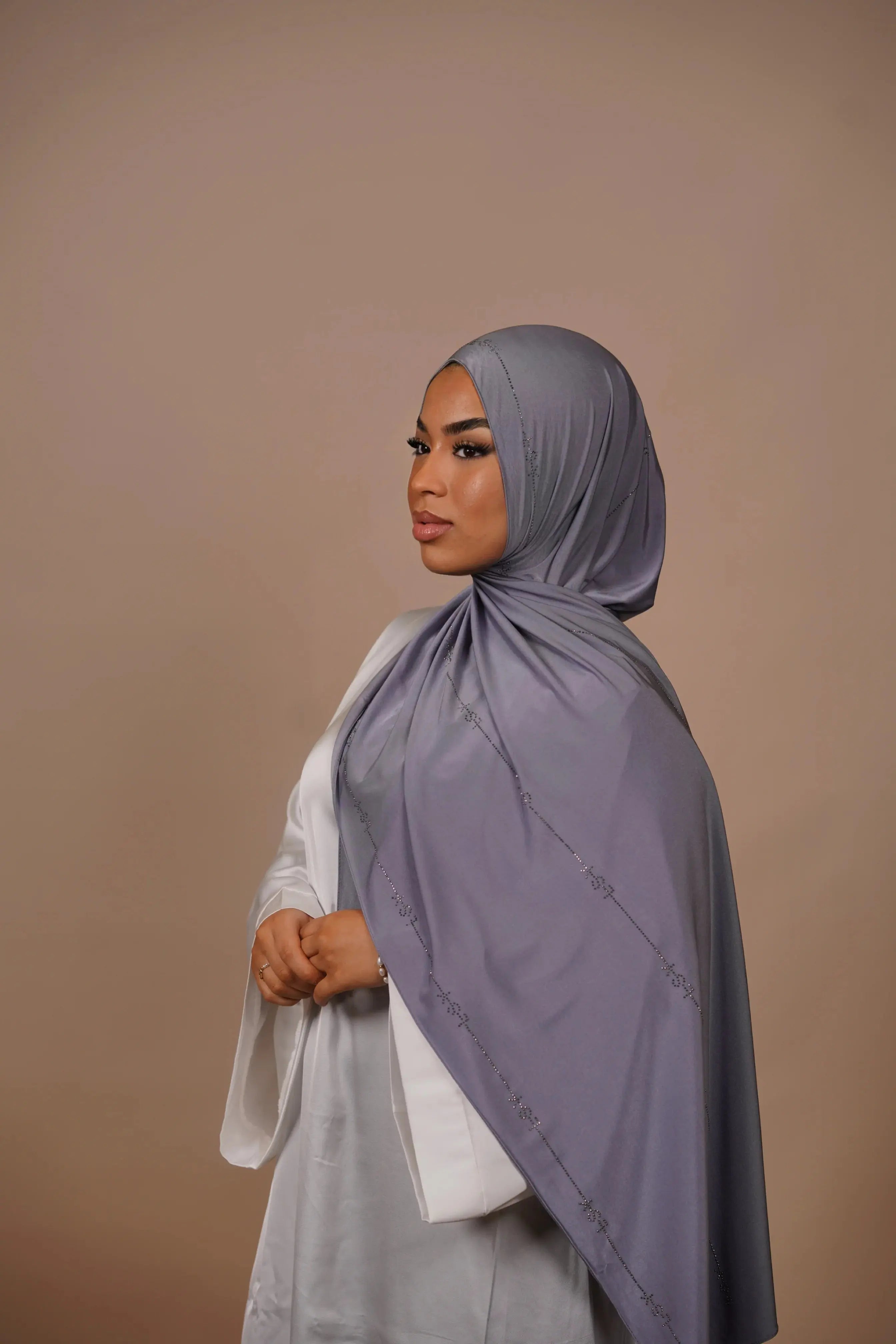 LSY Satin Premium Jersey - Lavender grey Losyana