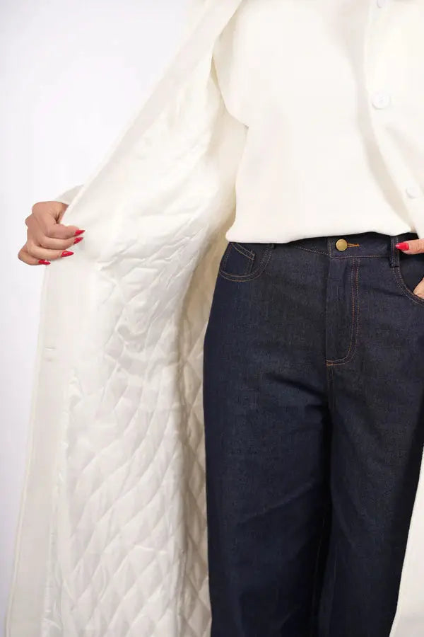 the vienna coat - white Losyana.Shop