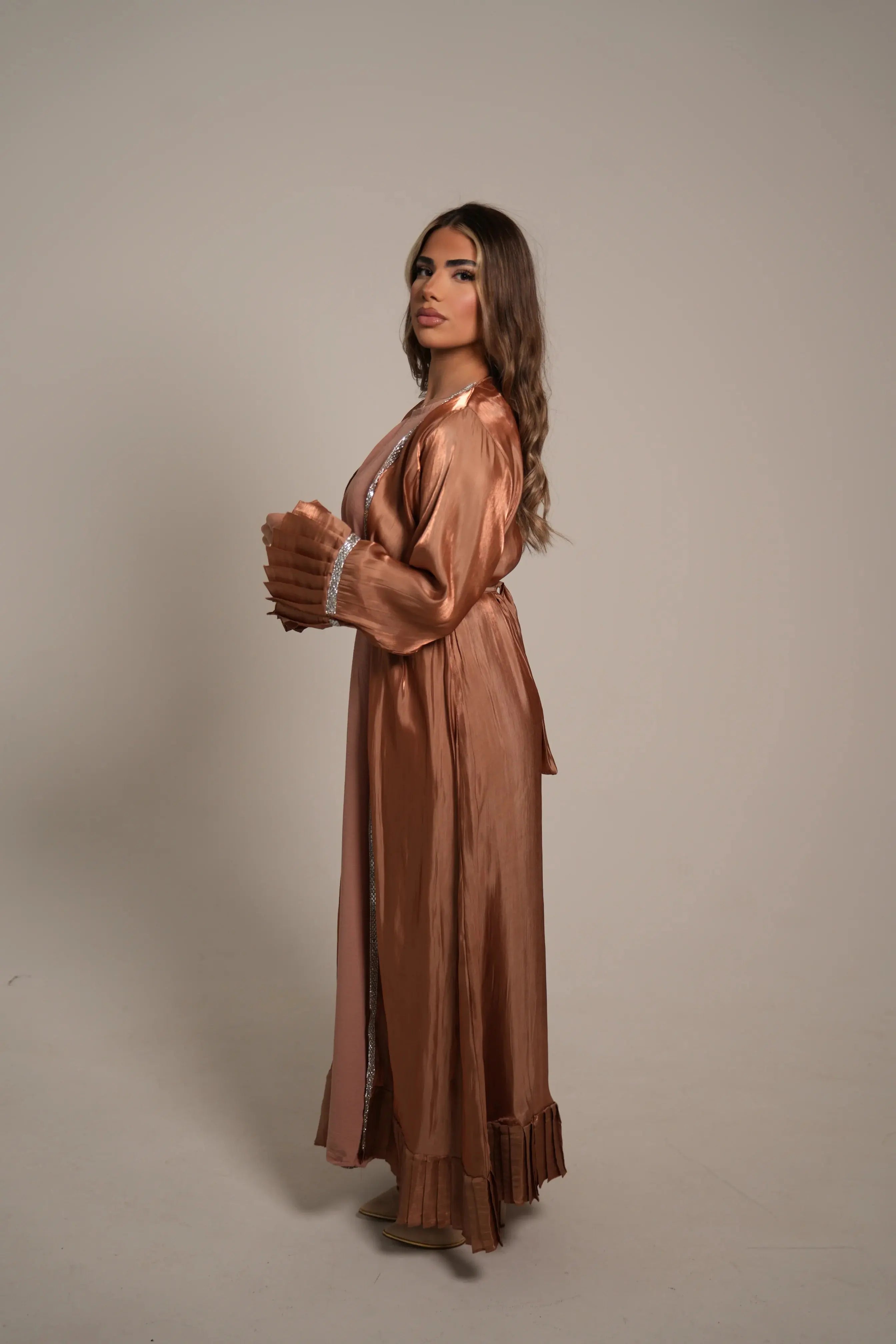 Emirate abaya - Caramel Losyana.Shop