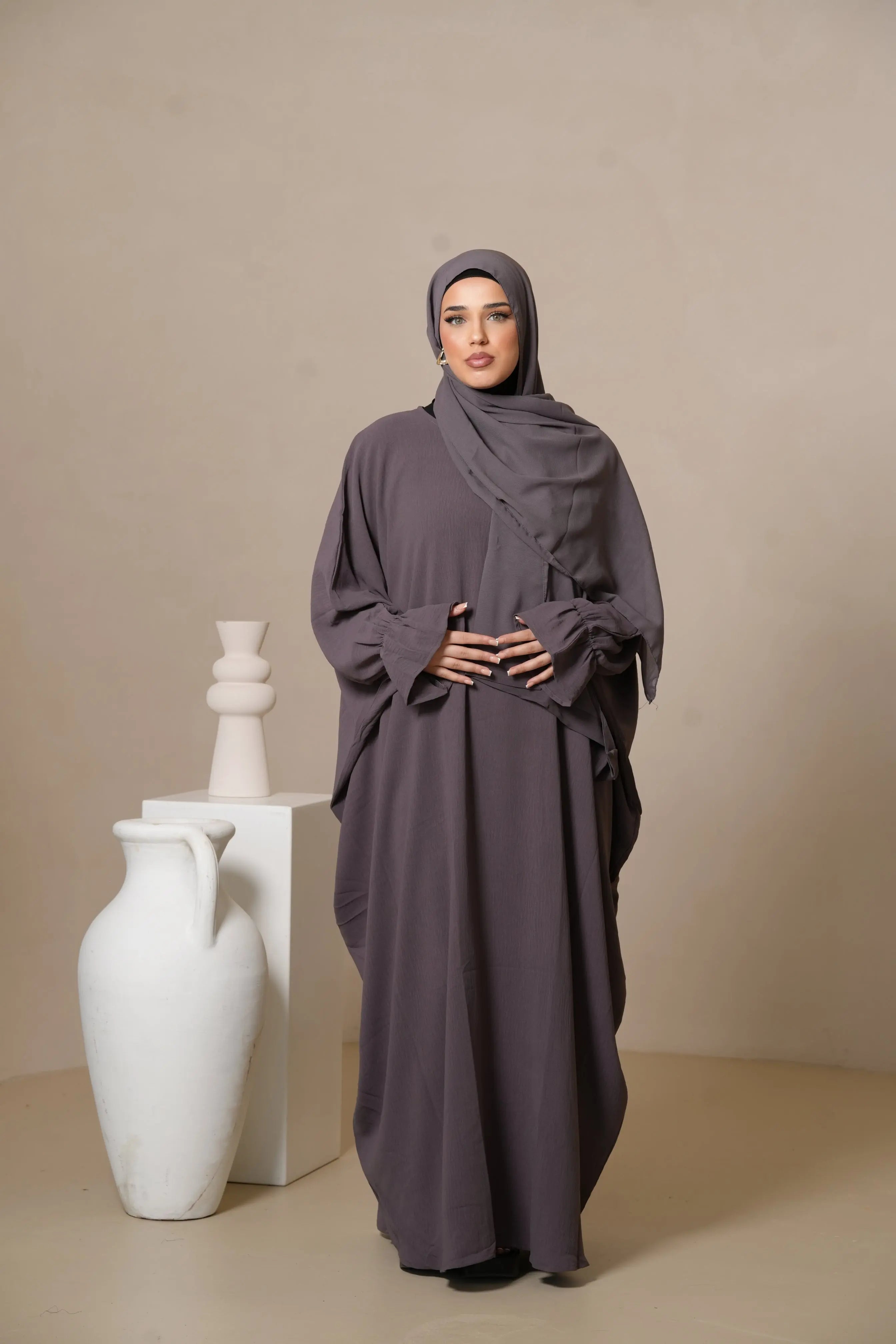 Jazz Abaya - mocca Losyana.Shop