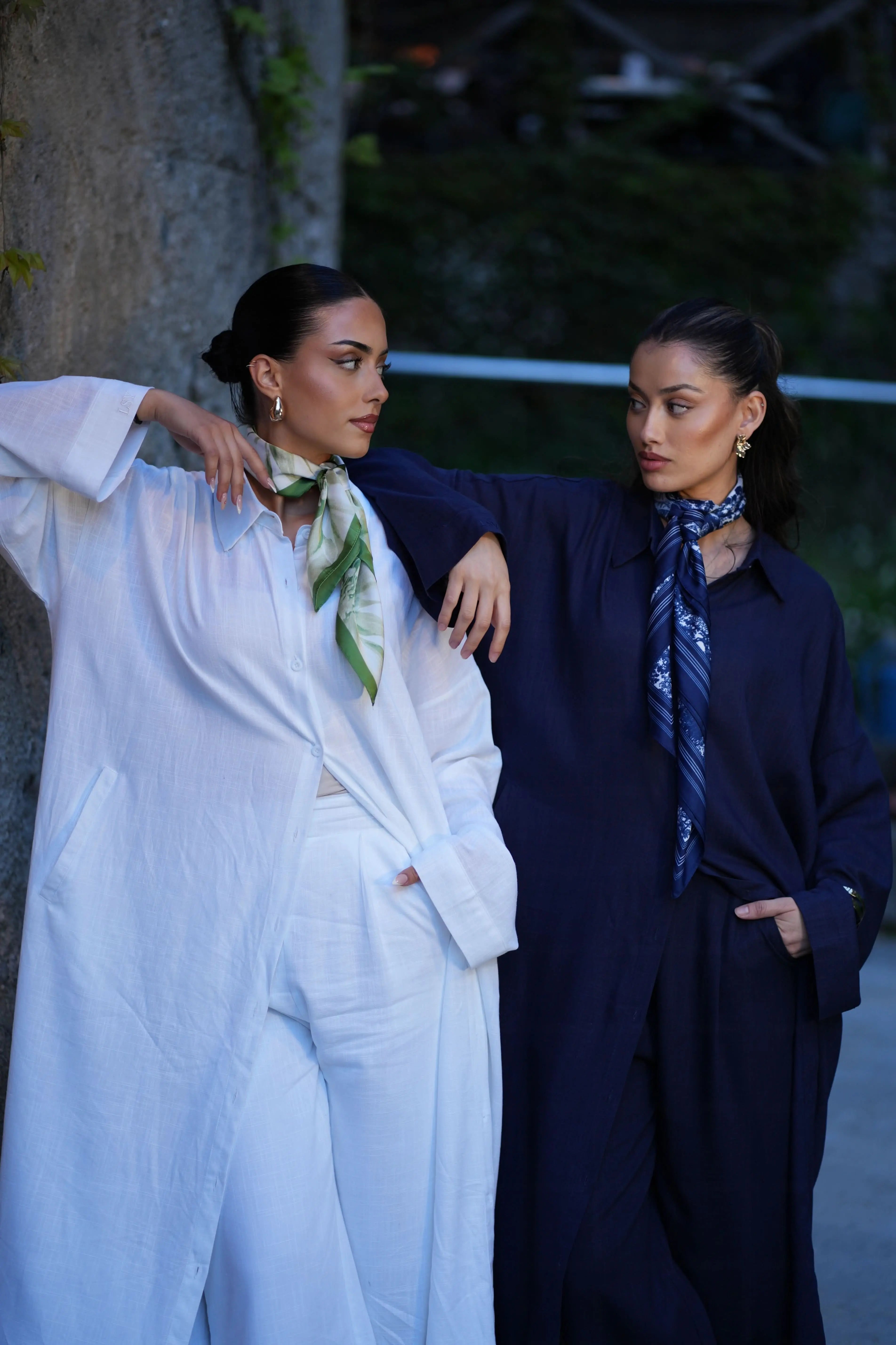 PALMA LINEN SET - NAVY - Losyana.Shop