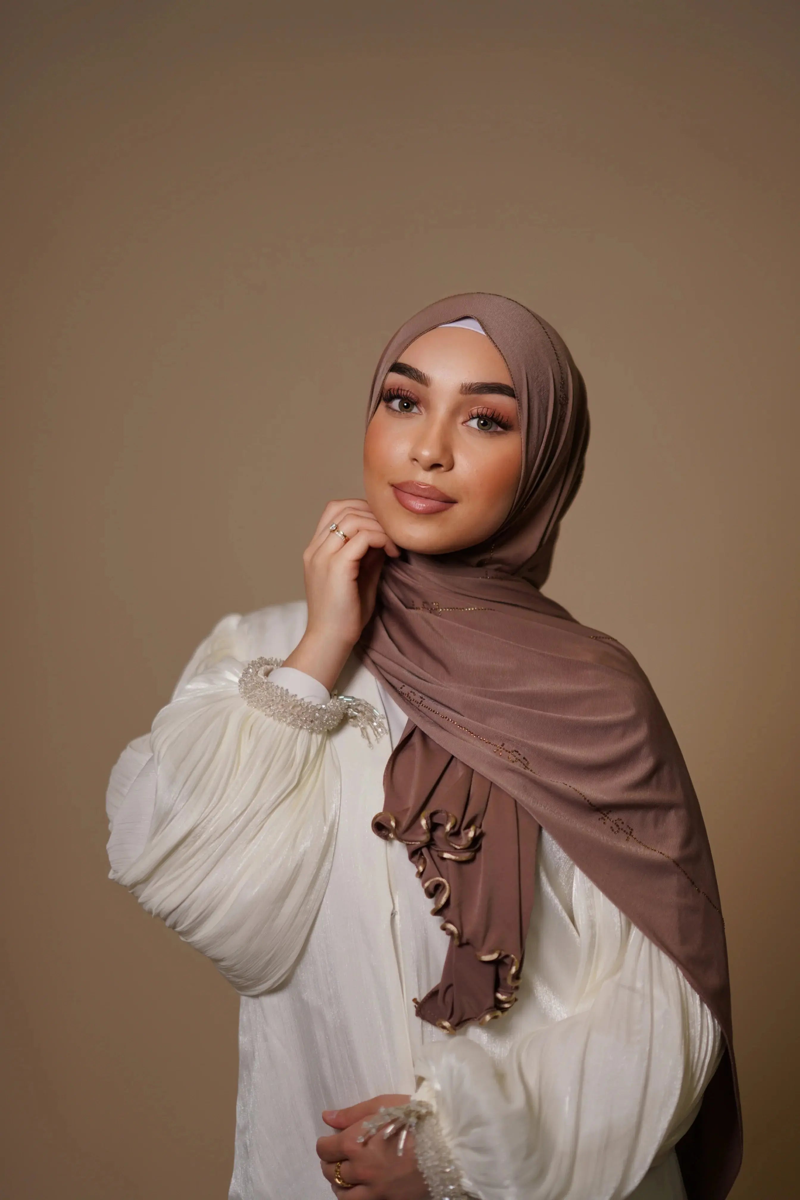LSY Diamond Premium Jersey - nude brown Losyana
