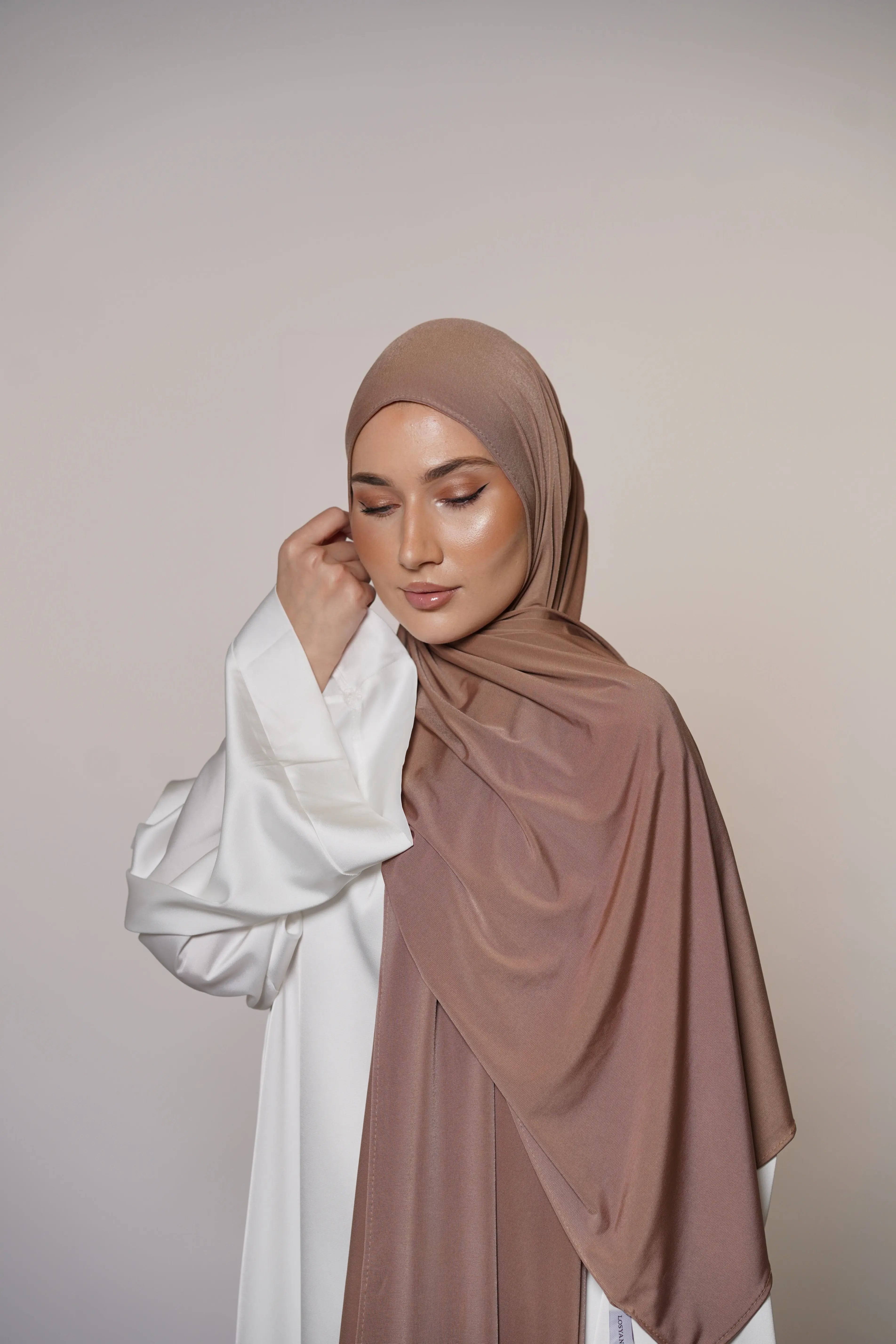 Satin Premium Jersey - cappuccino Losyana.Shop