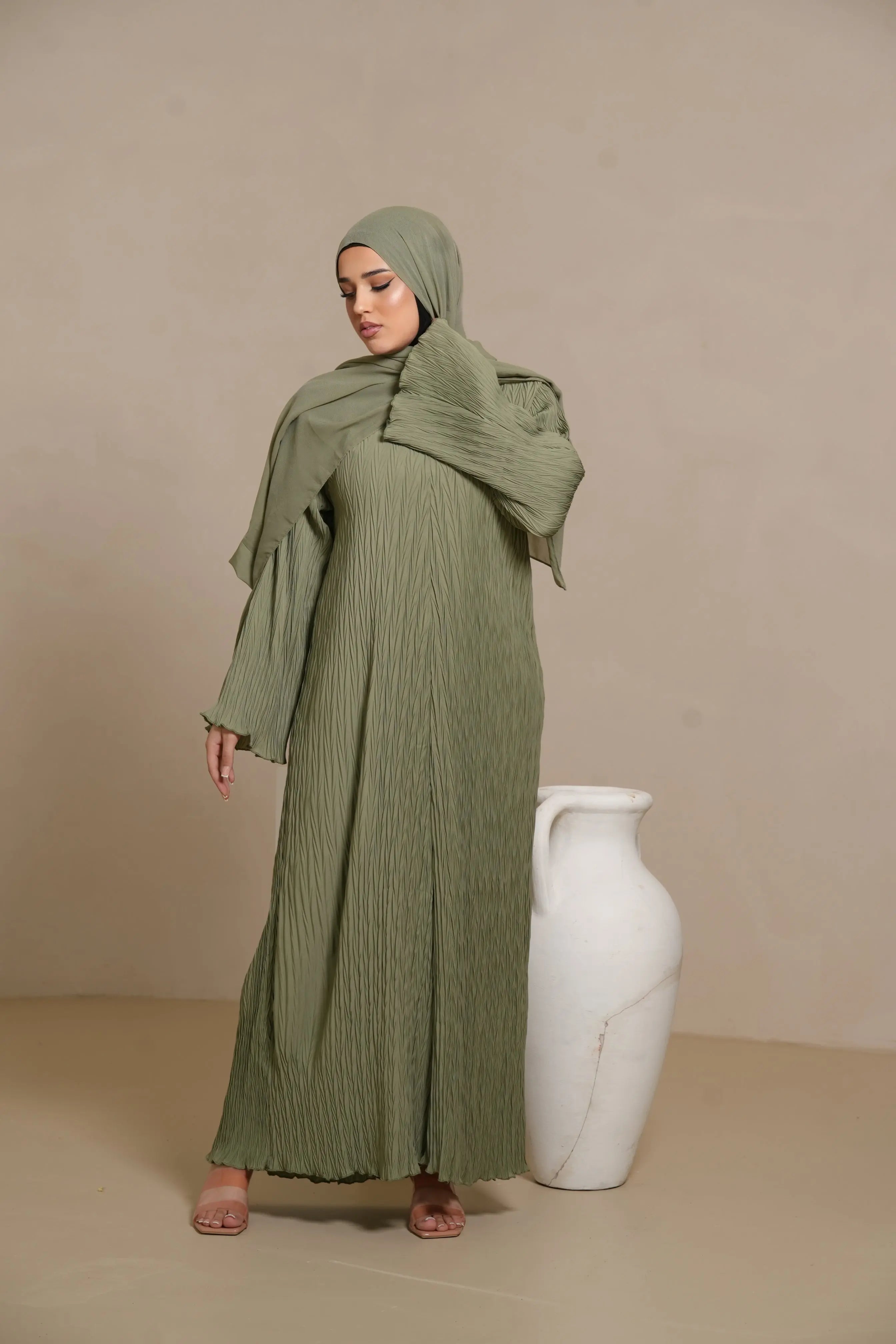 Summer dress - olive Losyana.Shop