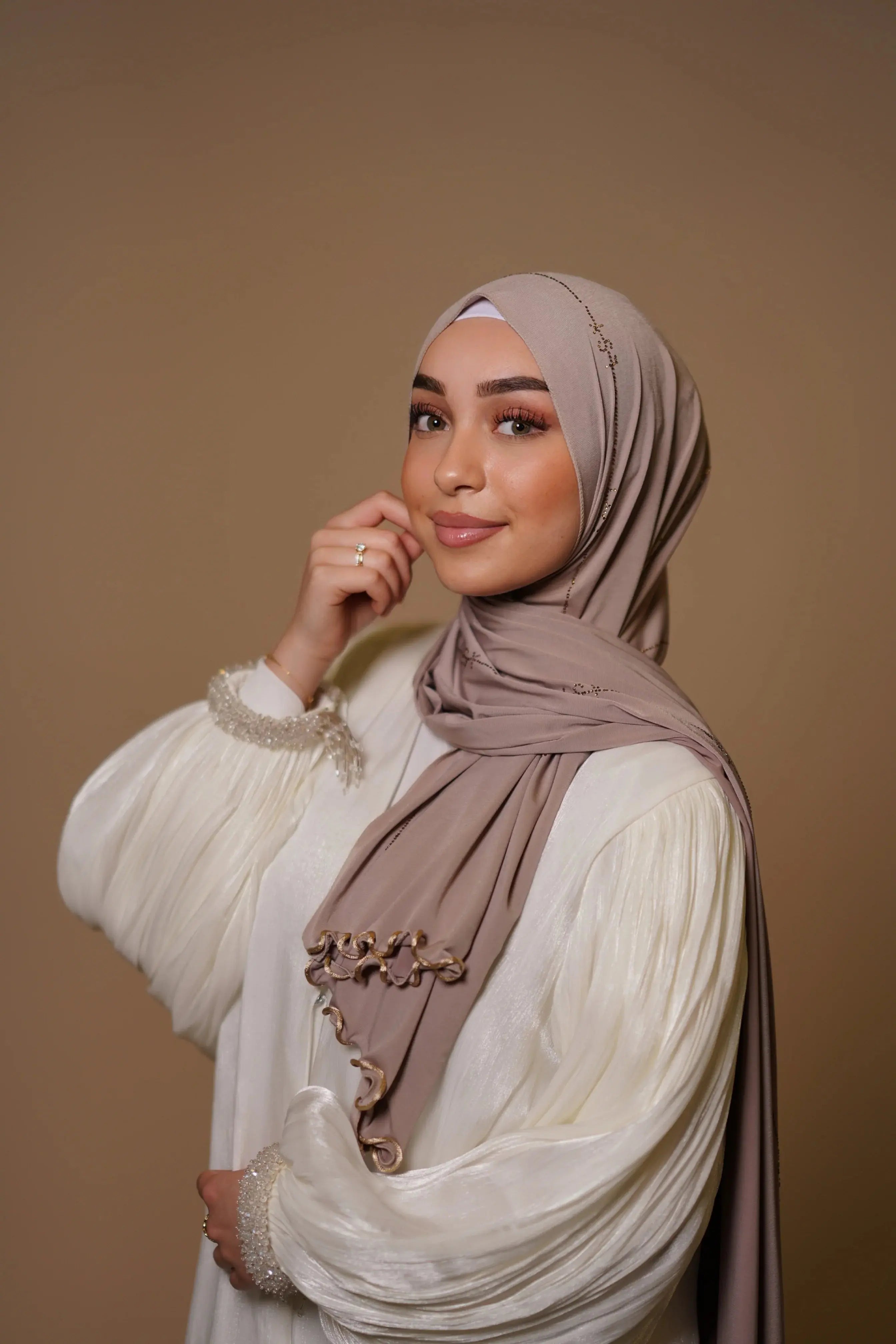 LSY Diamond Premium Jersey - dark taupe Losyana