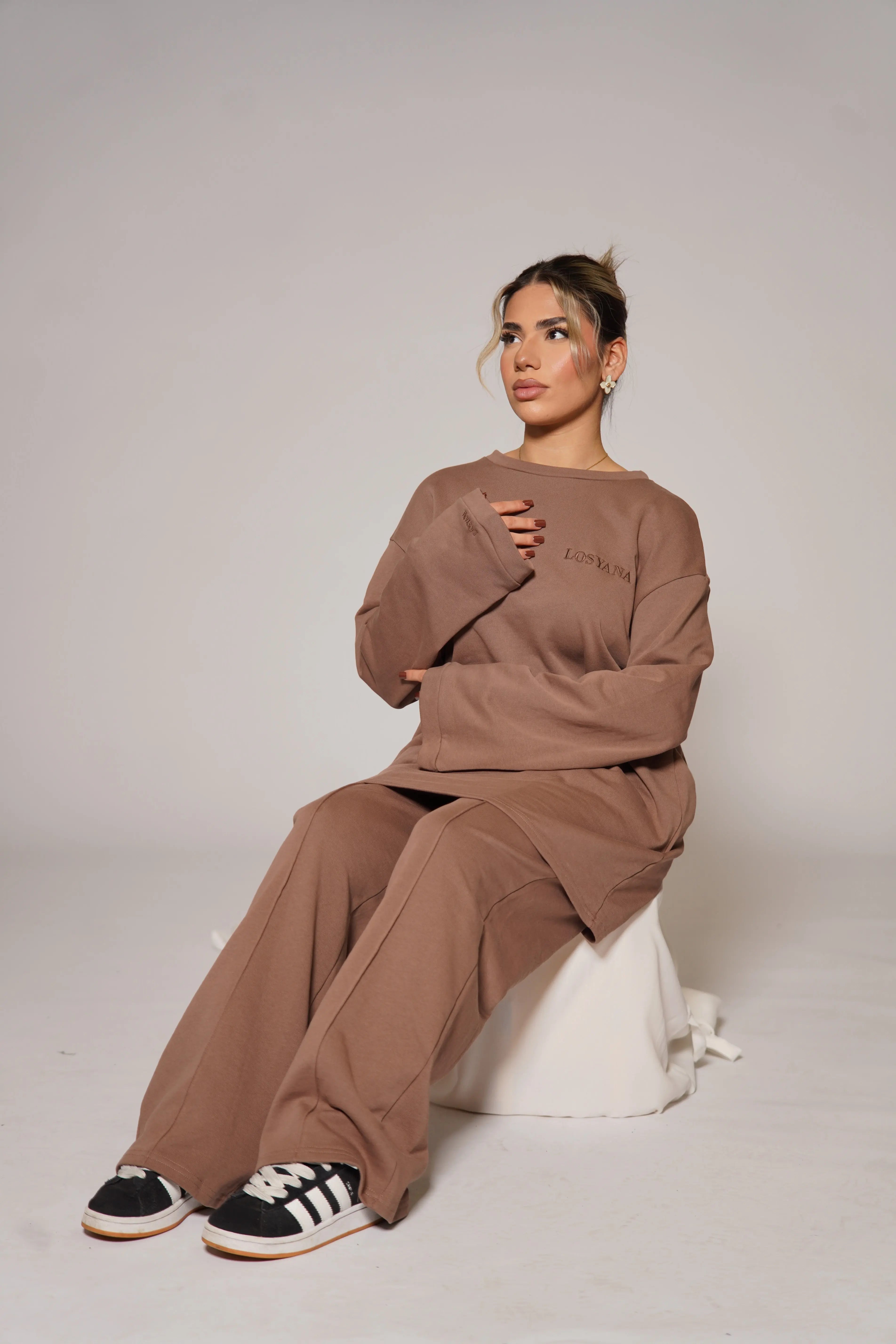 Lounge and Gym set - cappuccino Losyana.Shop