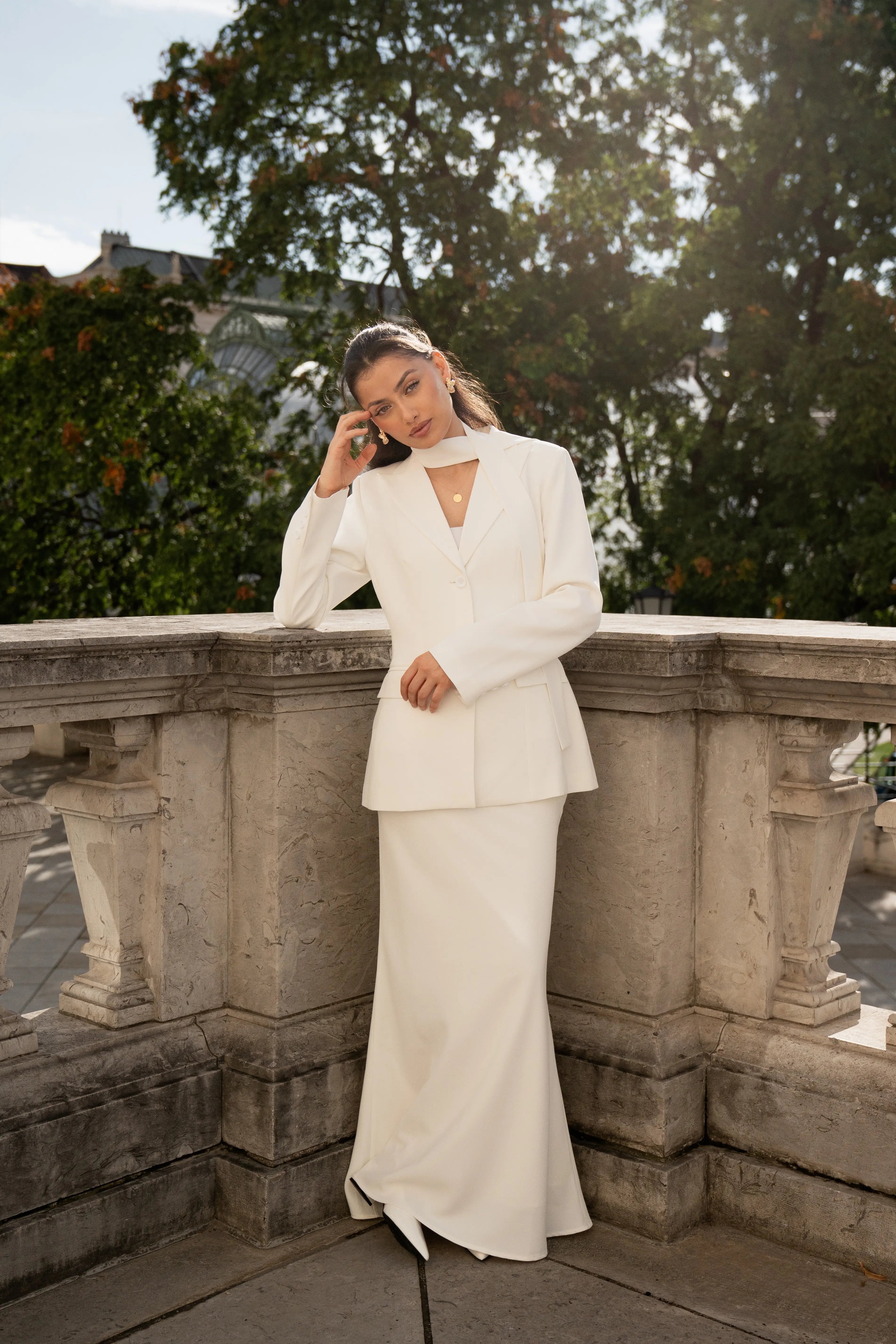 the palais blazer - white Losyana.Shop