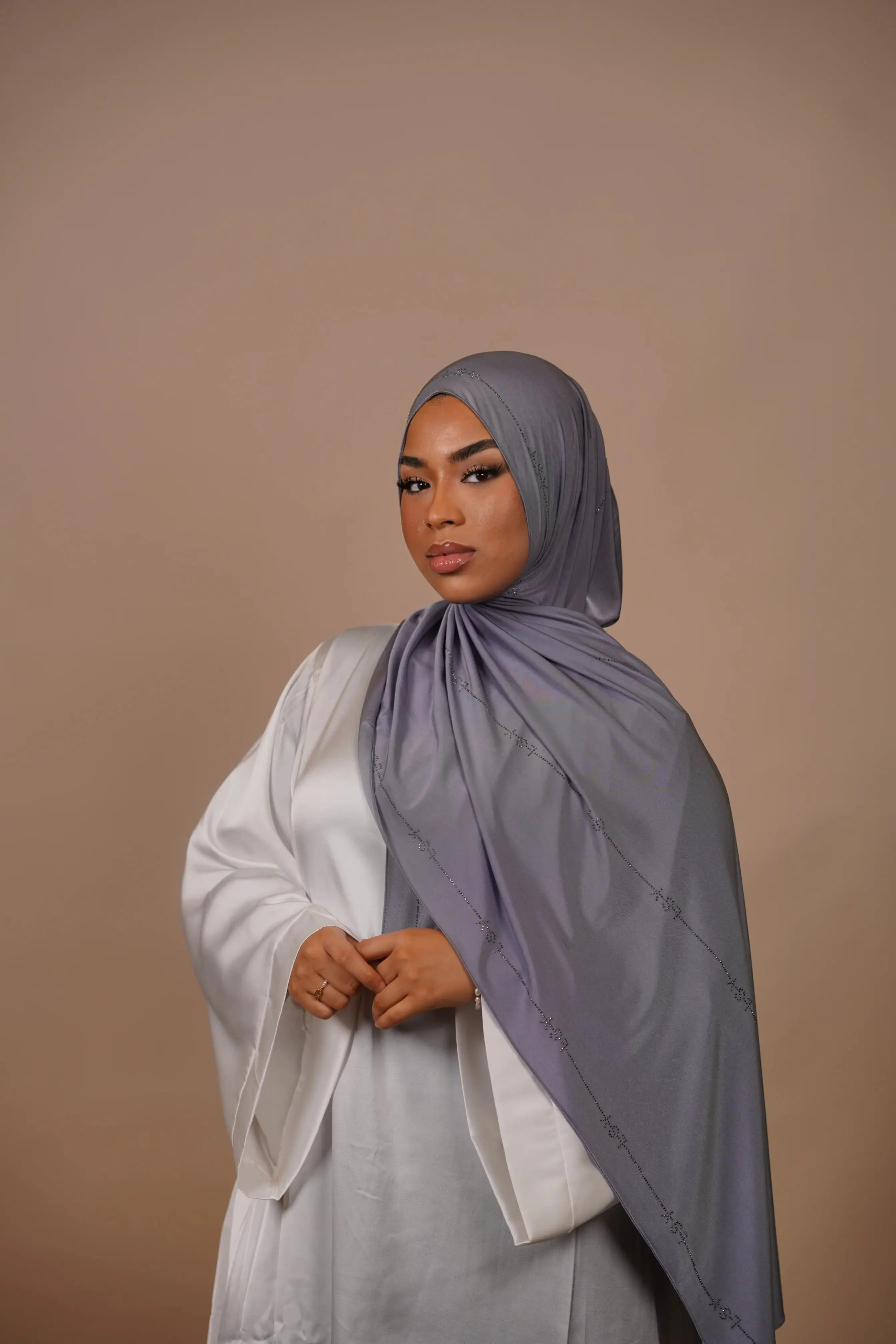 LSY Satin Premium Jersey - Lavender grey Losyana