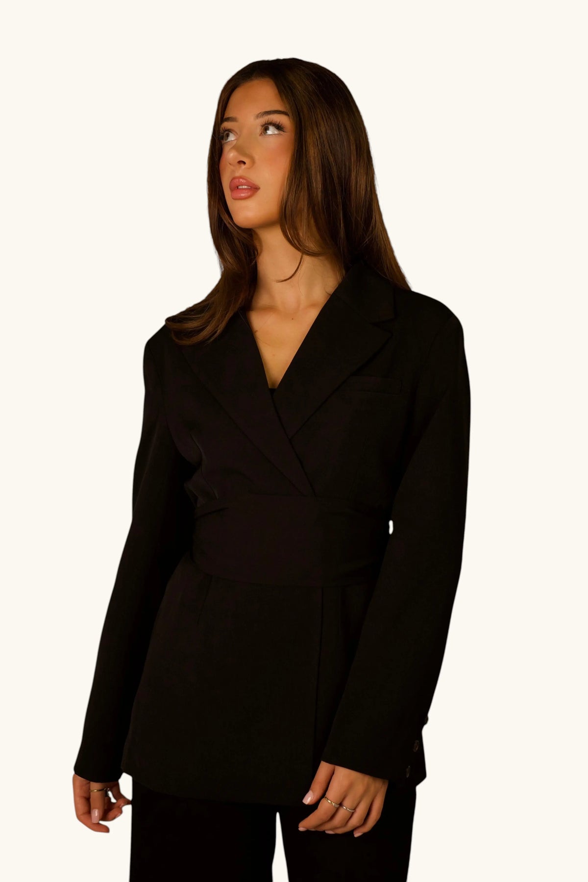 Blazer met ceintuur