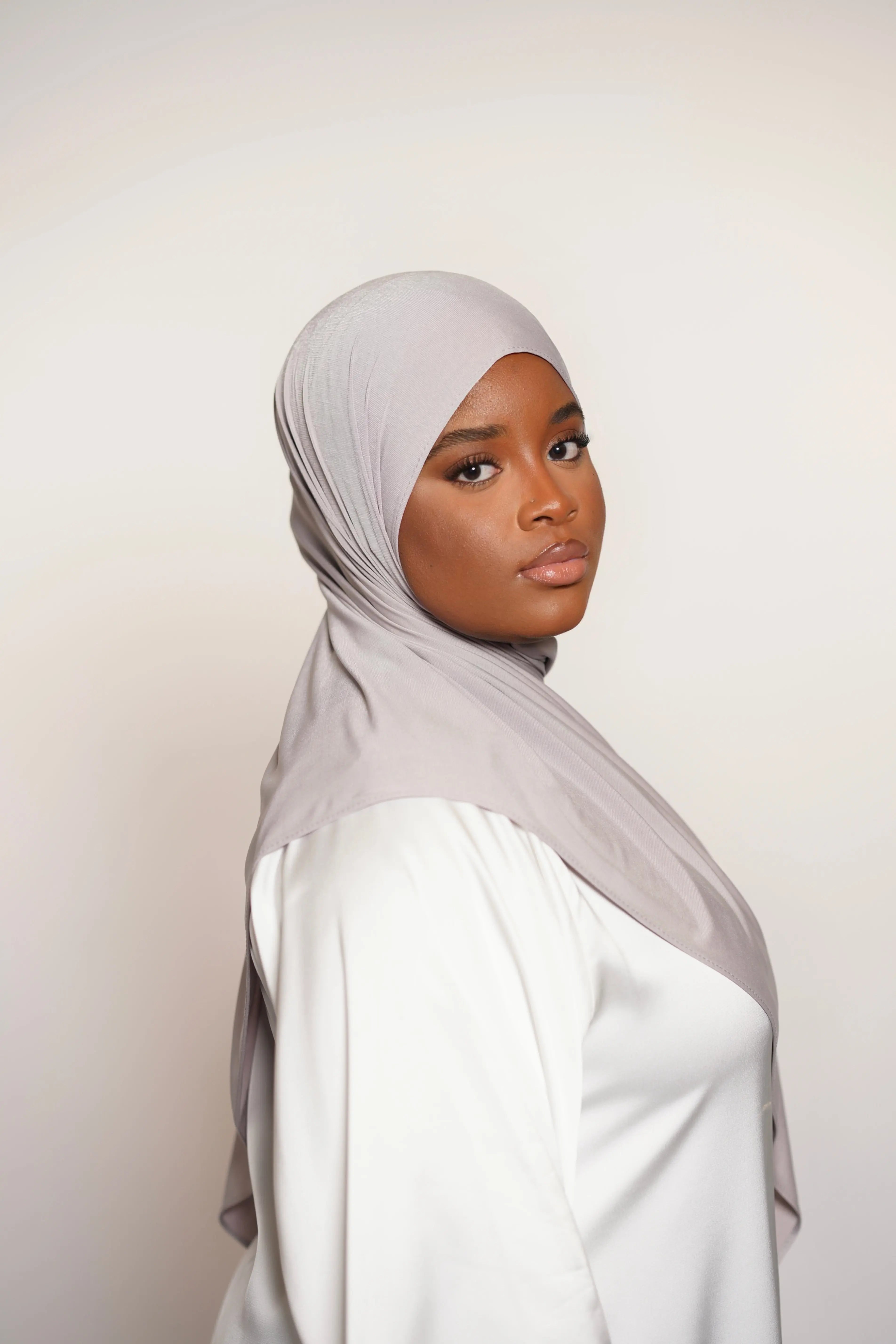 Satin Premium Jersey - grey Losyana.Shop