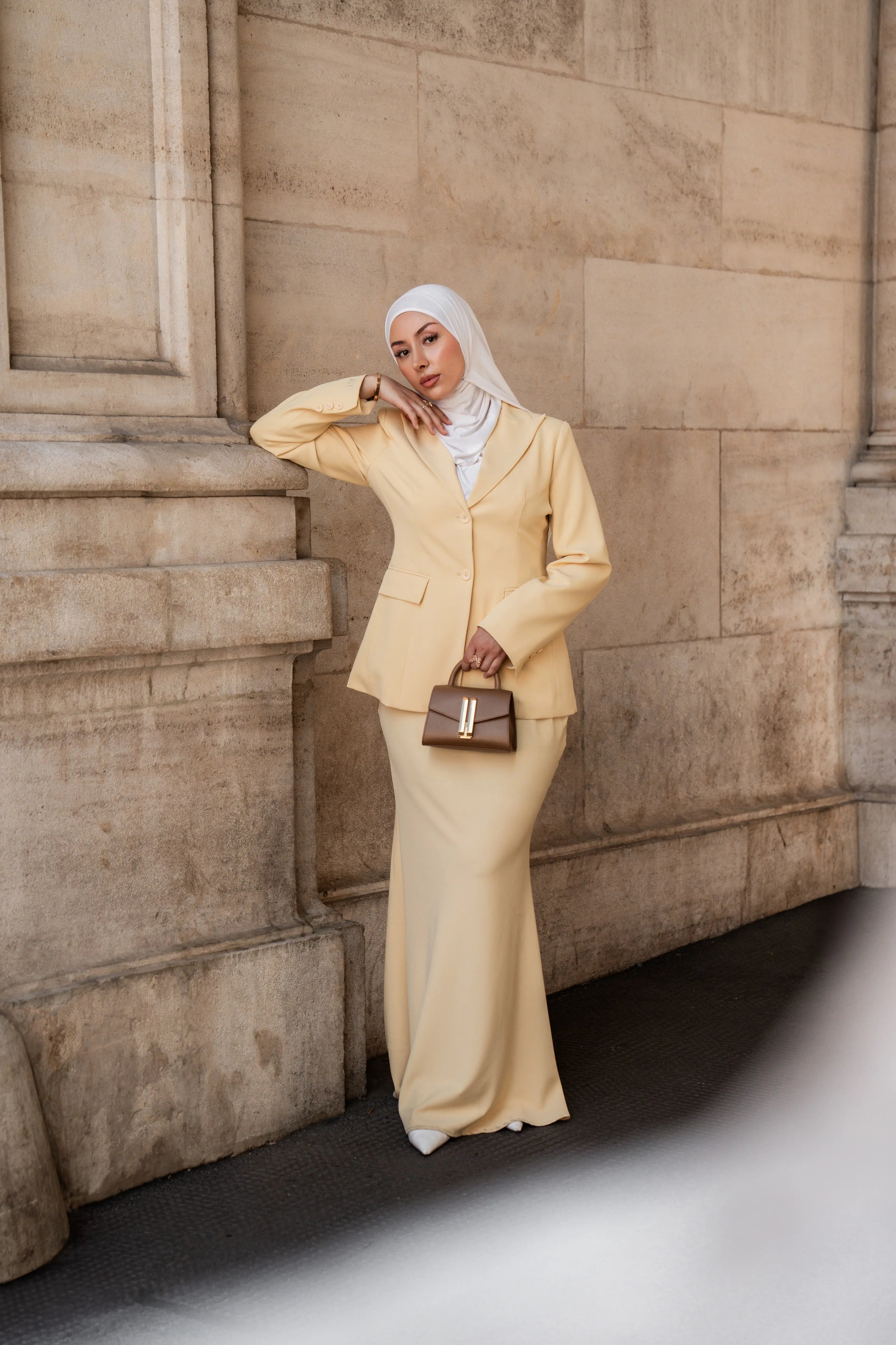 the palais skirt - butter yellow Losyana.Shop