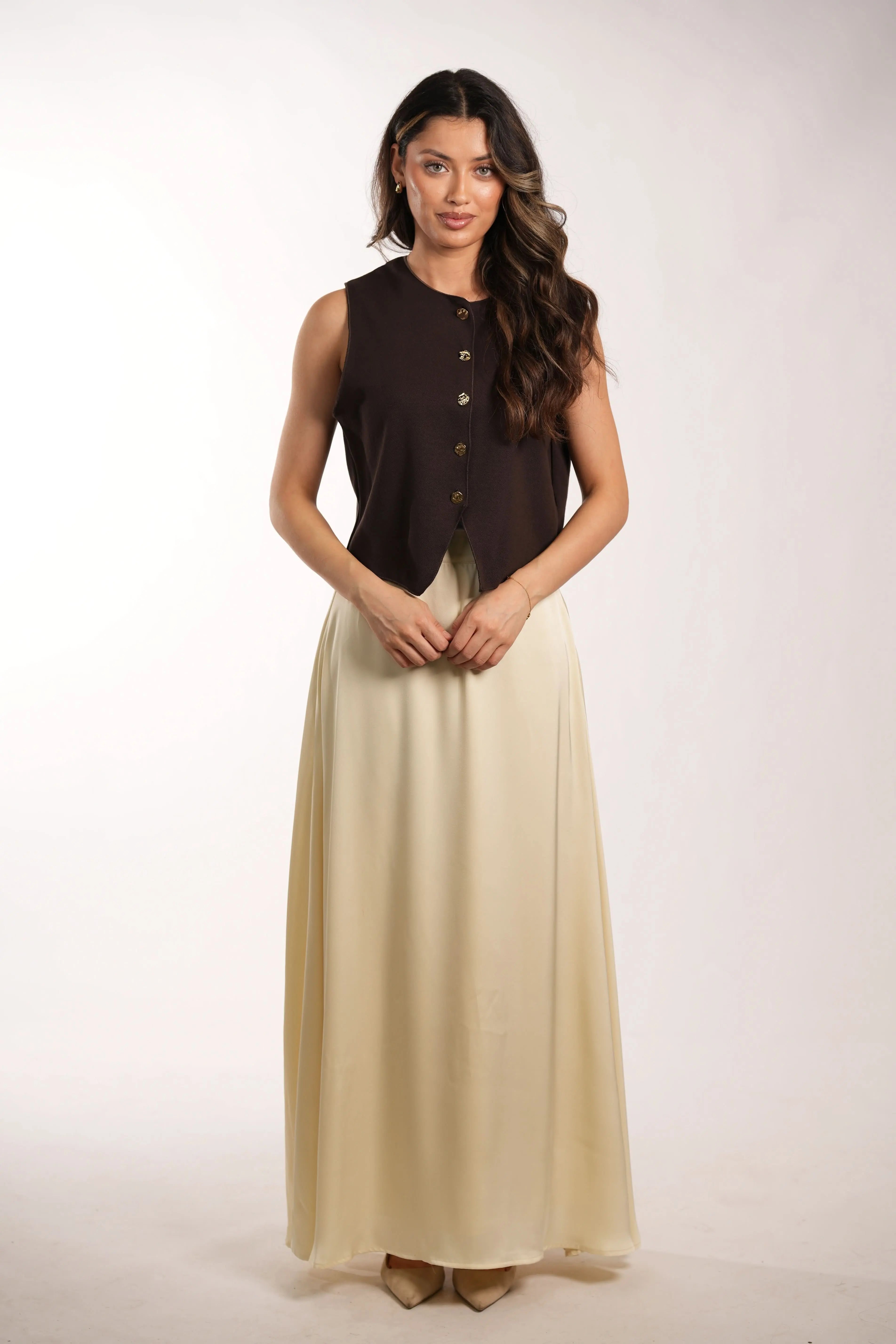 satin poésie - butter yellow Losyana.Shop