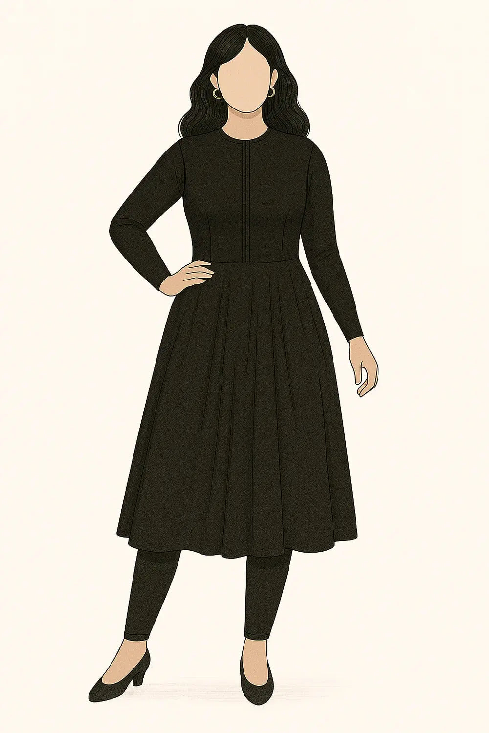 AZZURRA SET - BLACK Losyana.nl