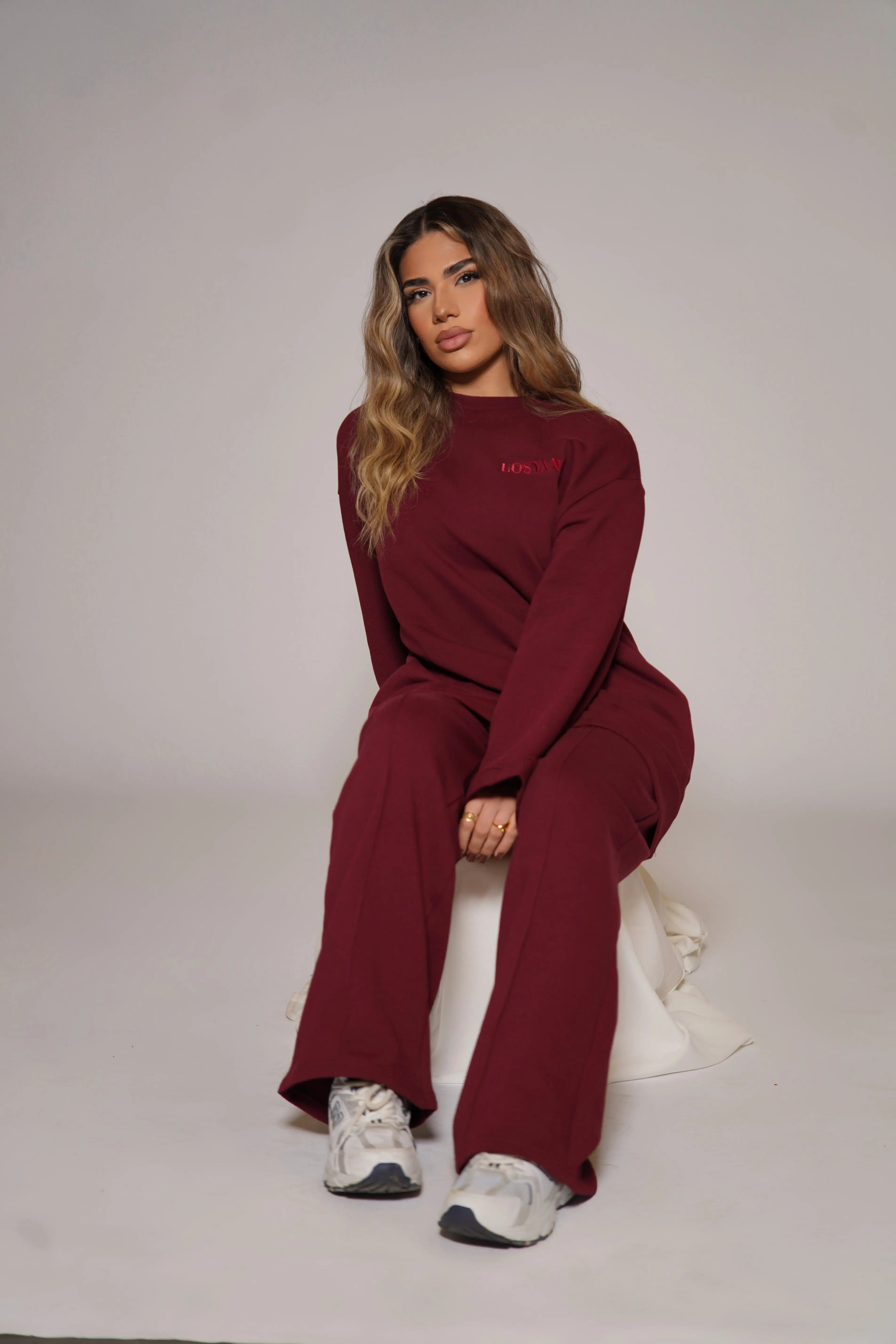 Lounge and Gym set - bordeaux Losyana.Shop