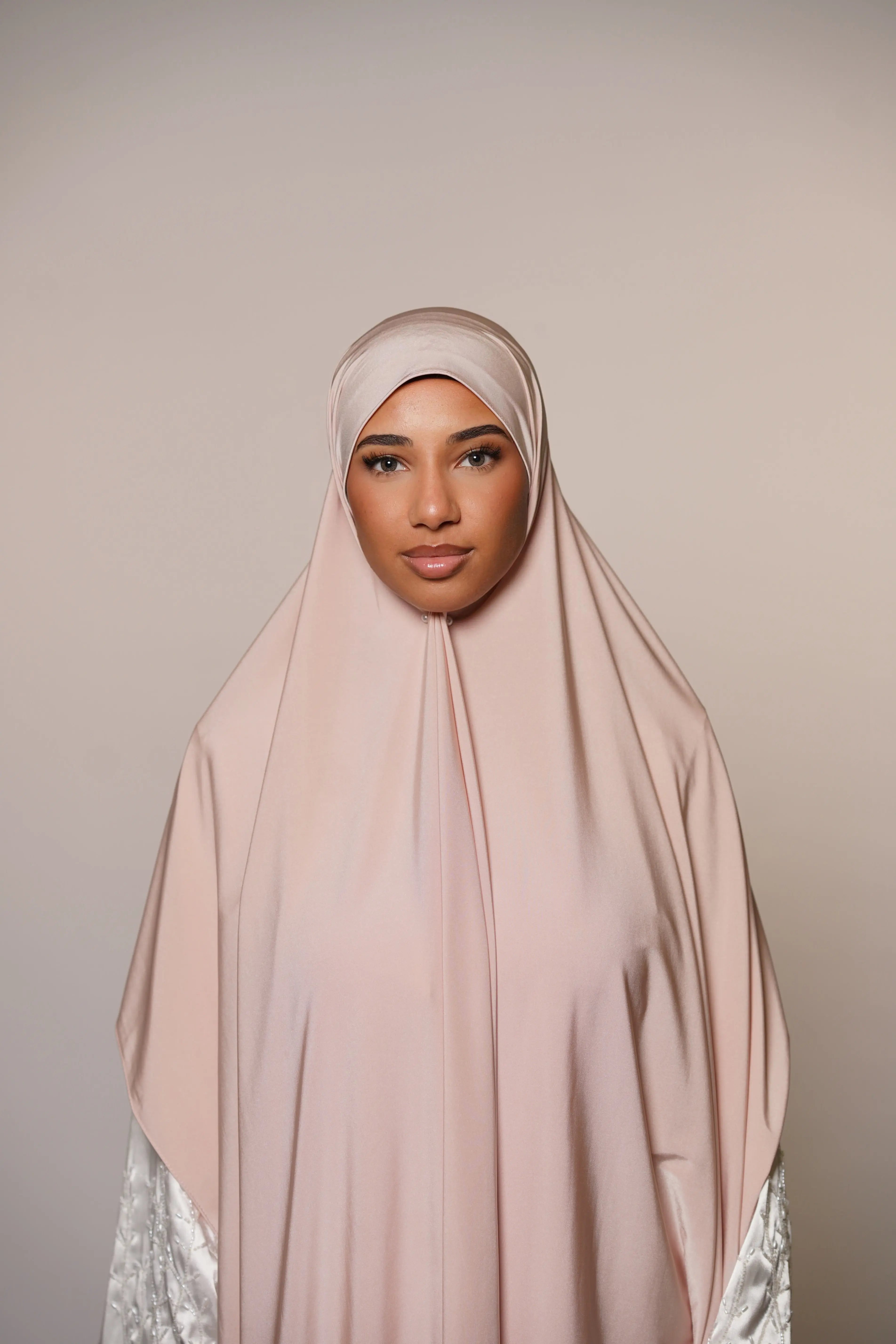 Satin premium jersey - light rose Losyana.Shop