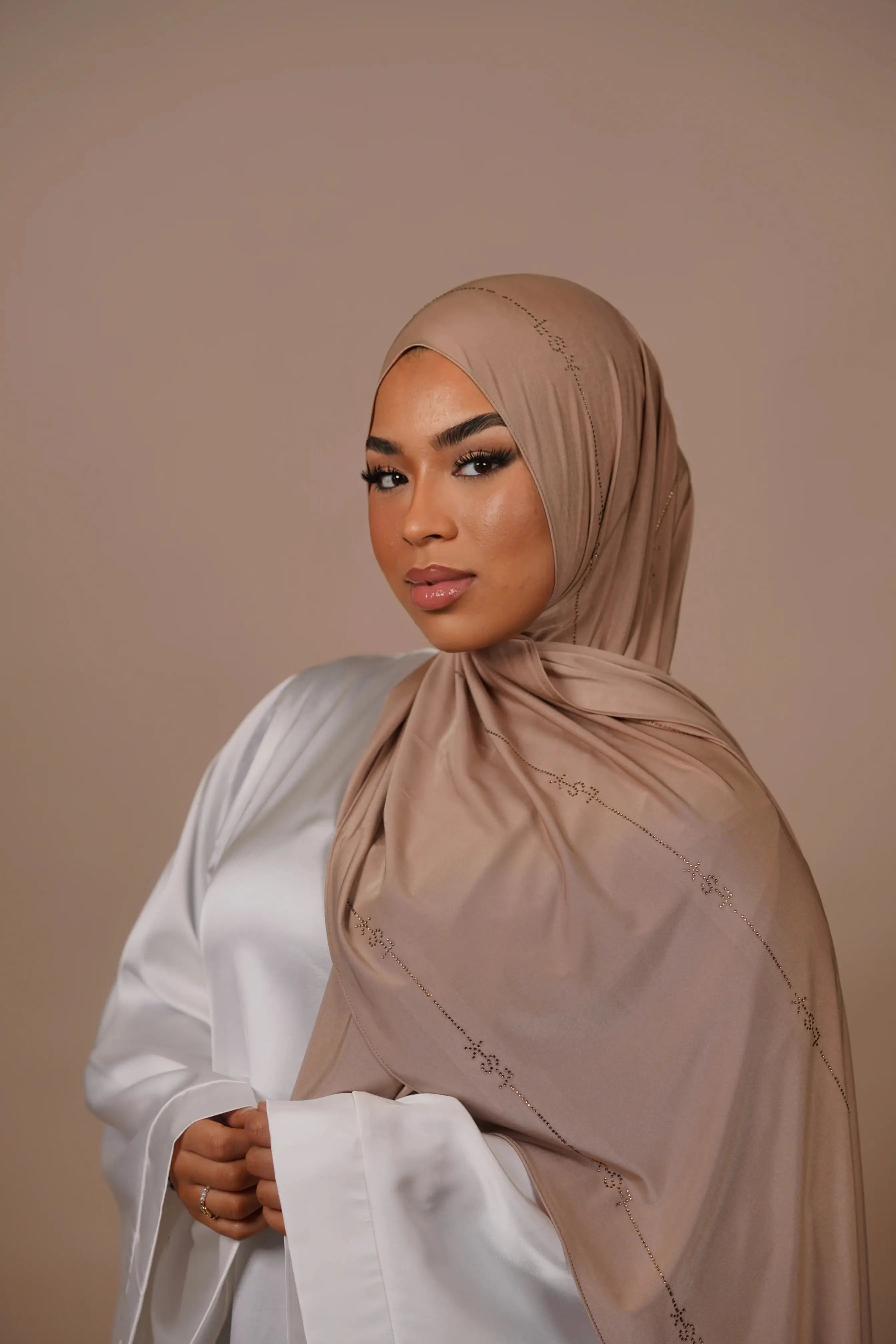 LSY Satin Premium Jersey - Golden Beige Losyana