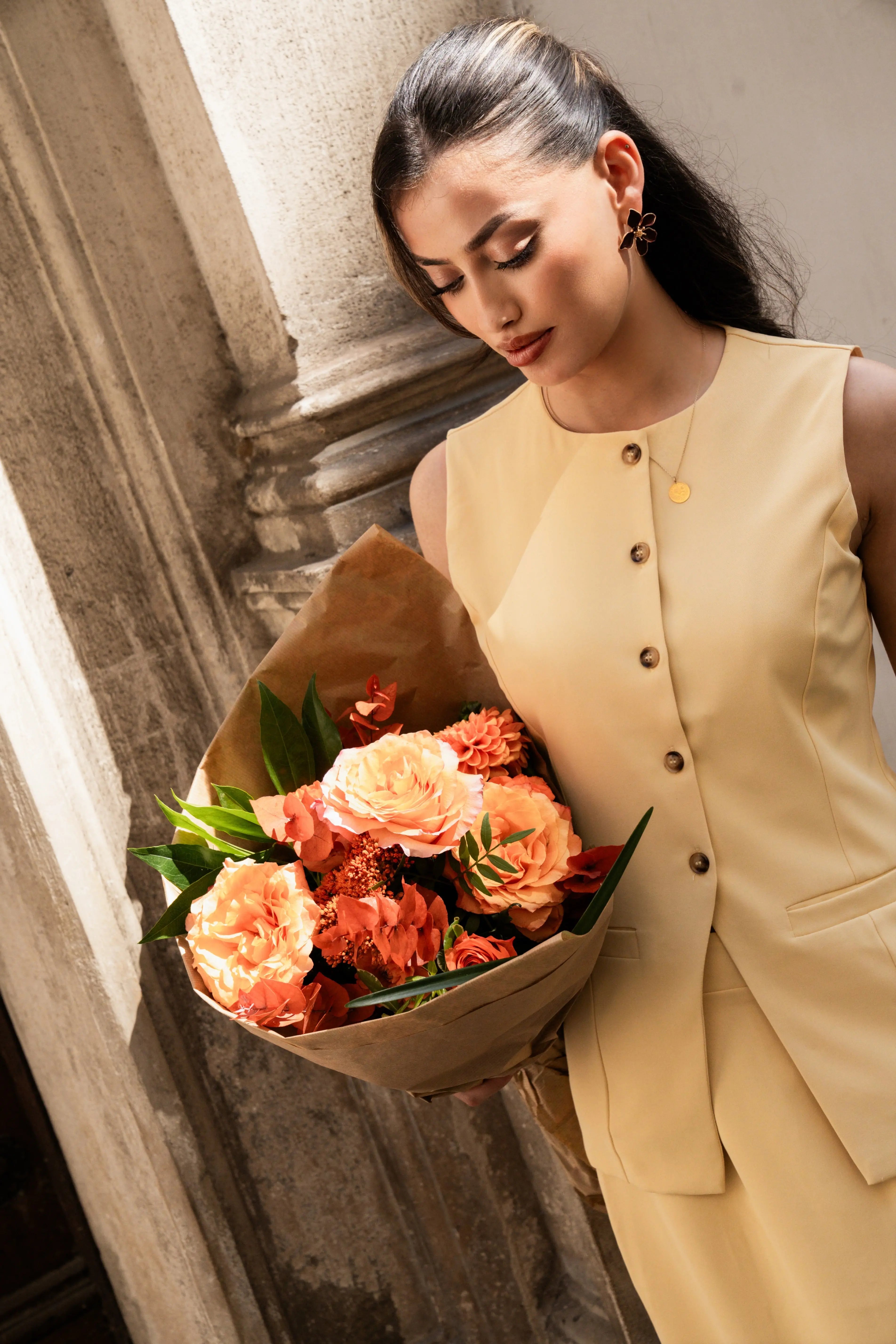 old vienna vest - butter yellow Losyana.Shop