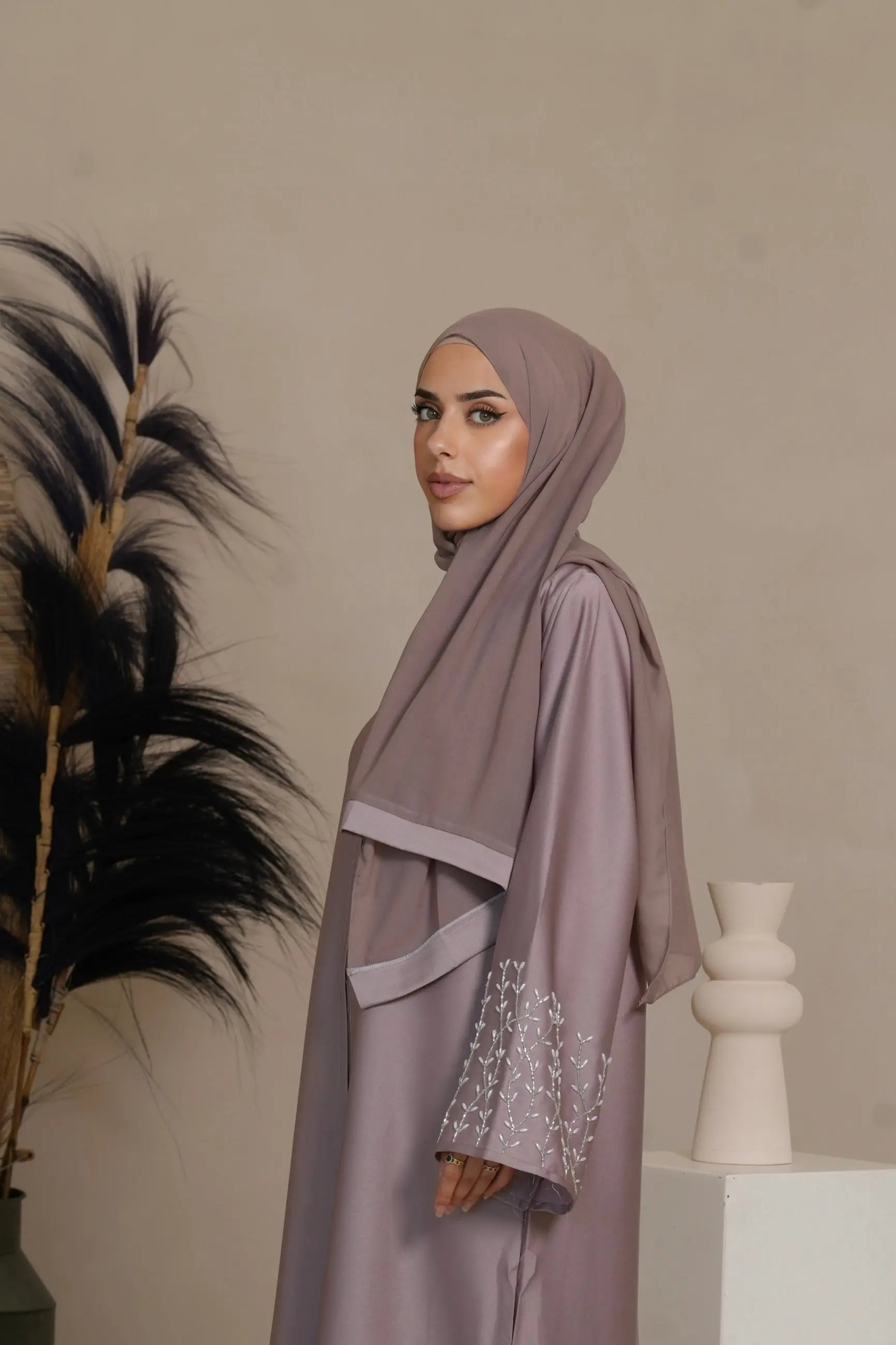 DXB Mira Abaya - Lavendel Losyana.Shop
