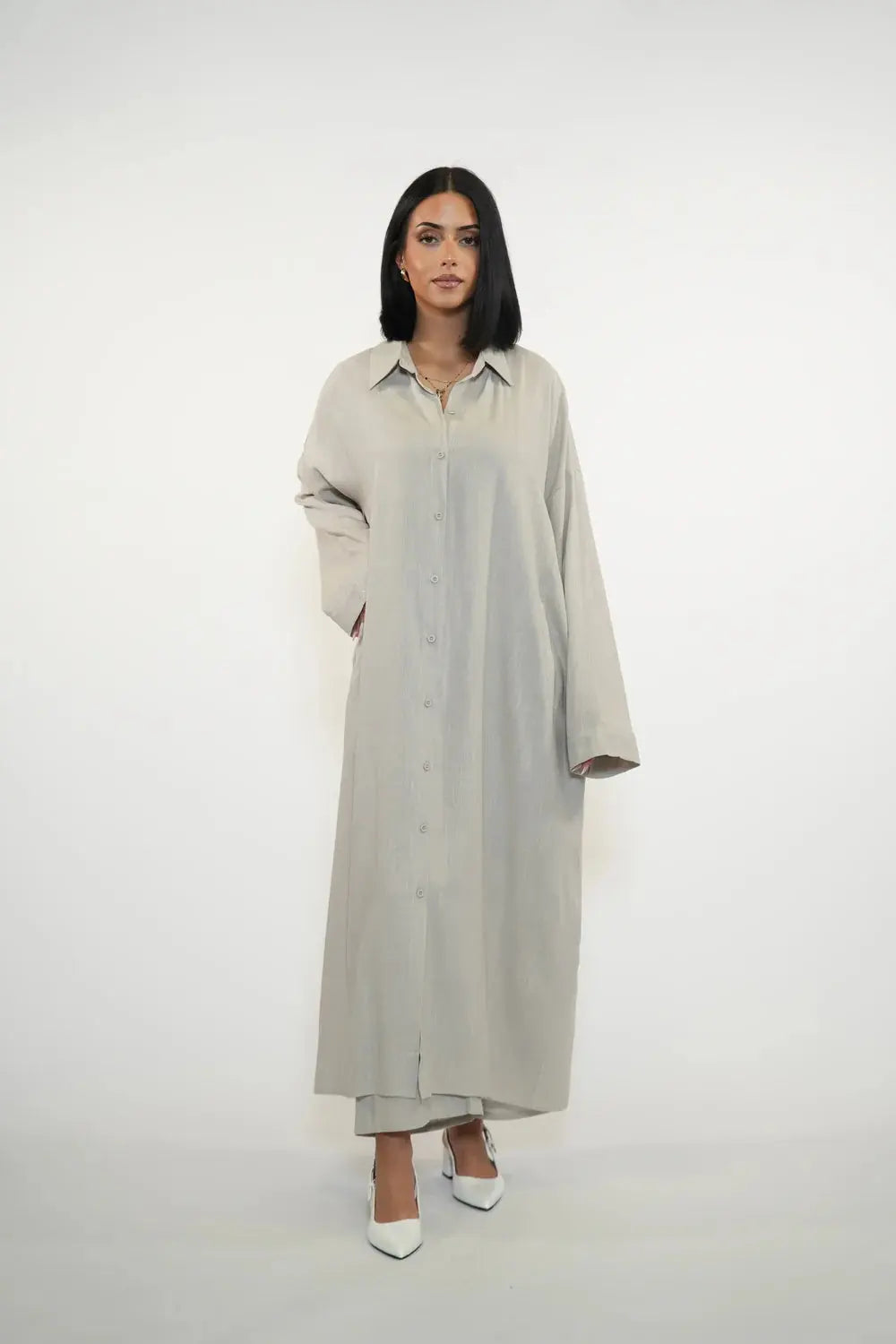 PALMA LINEN SET - COSTA CREAM Losyana.nl