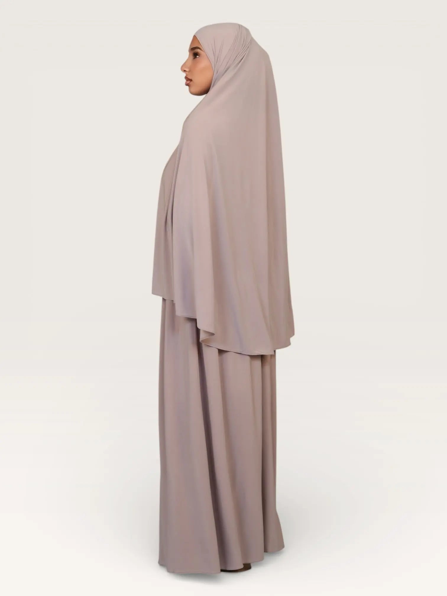 premium khimar set - costa cream