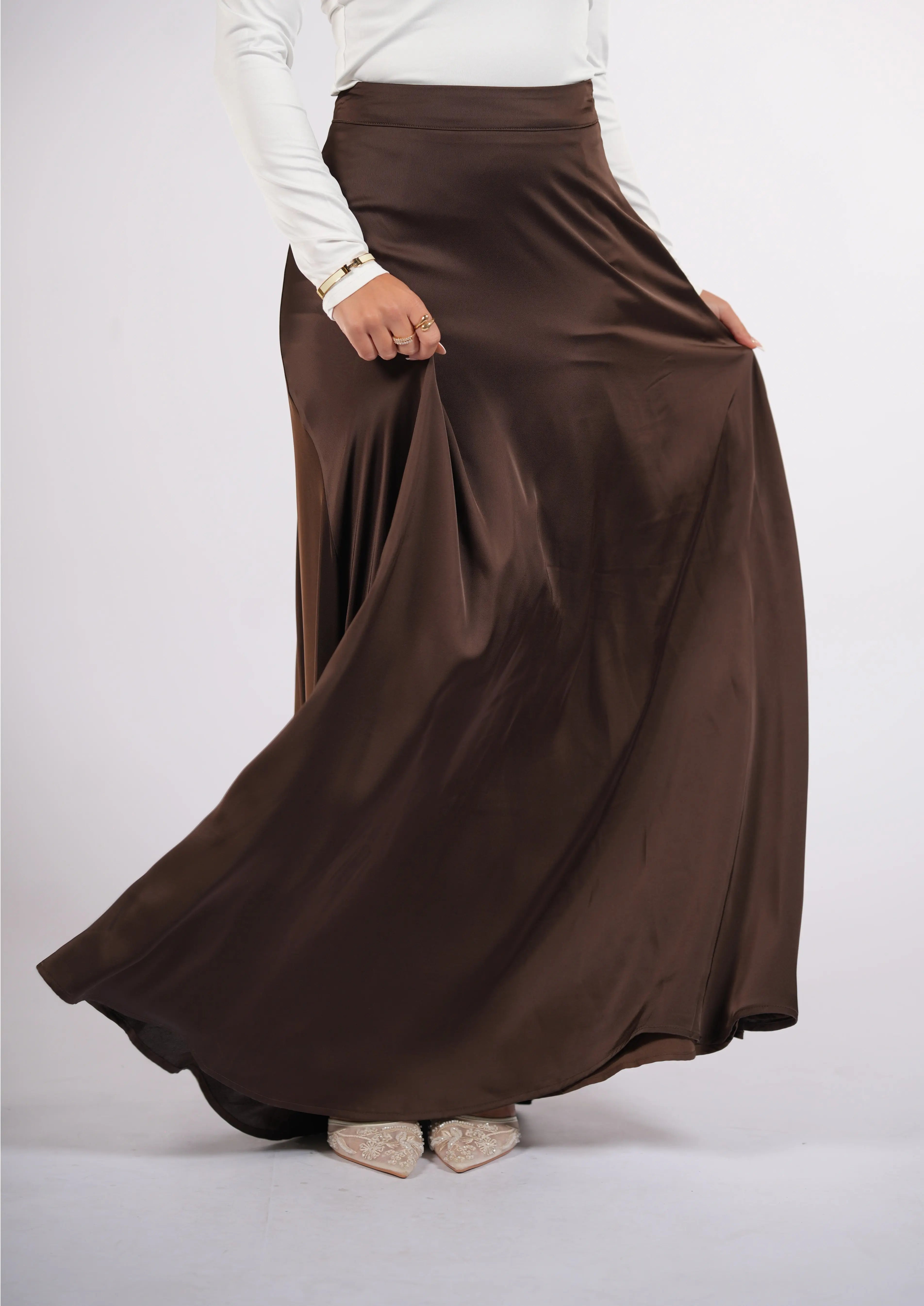 satin poésie - espresso Losyana.Shop