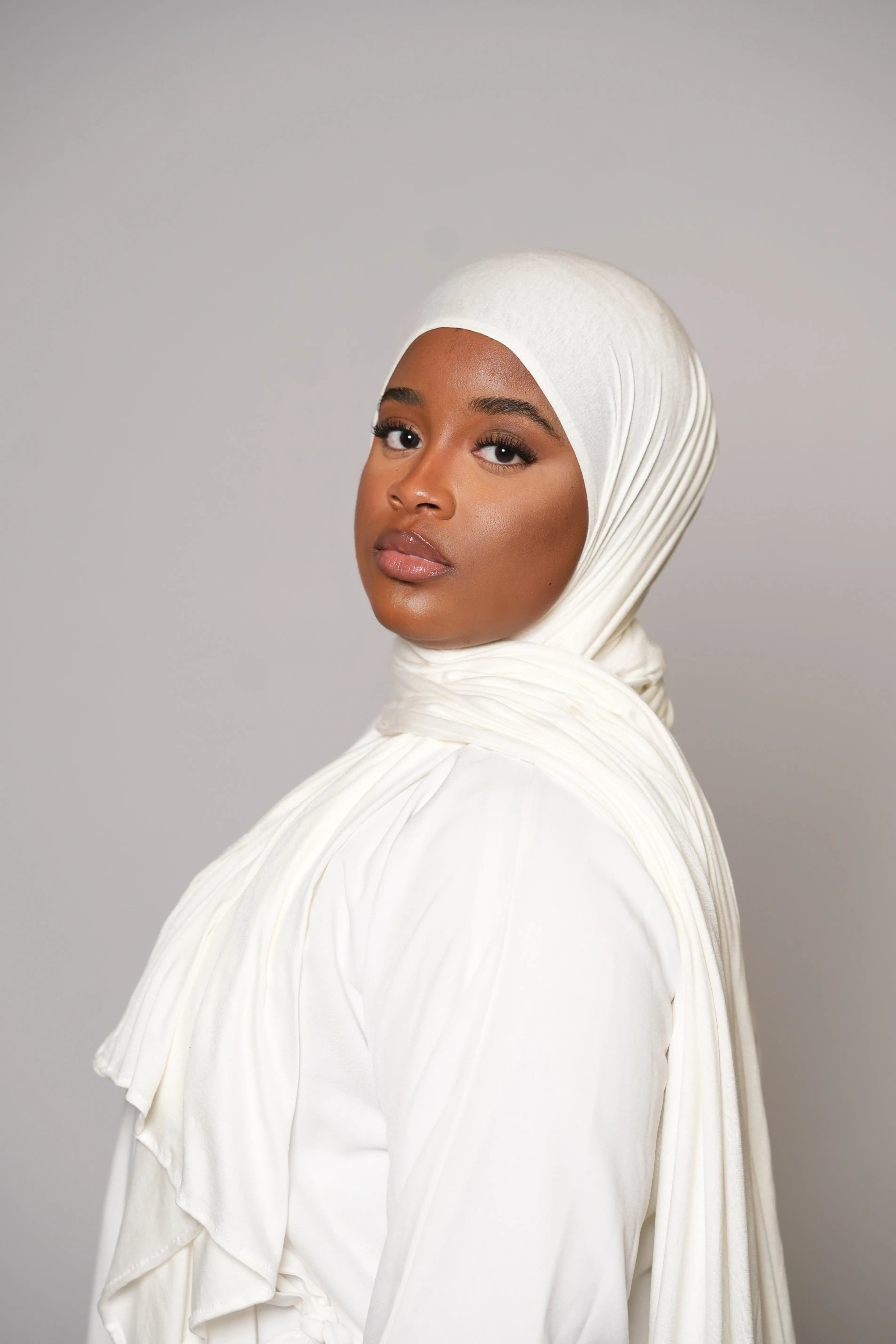 Premium Bamboo Jersey - cream white Losyana.Shop