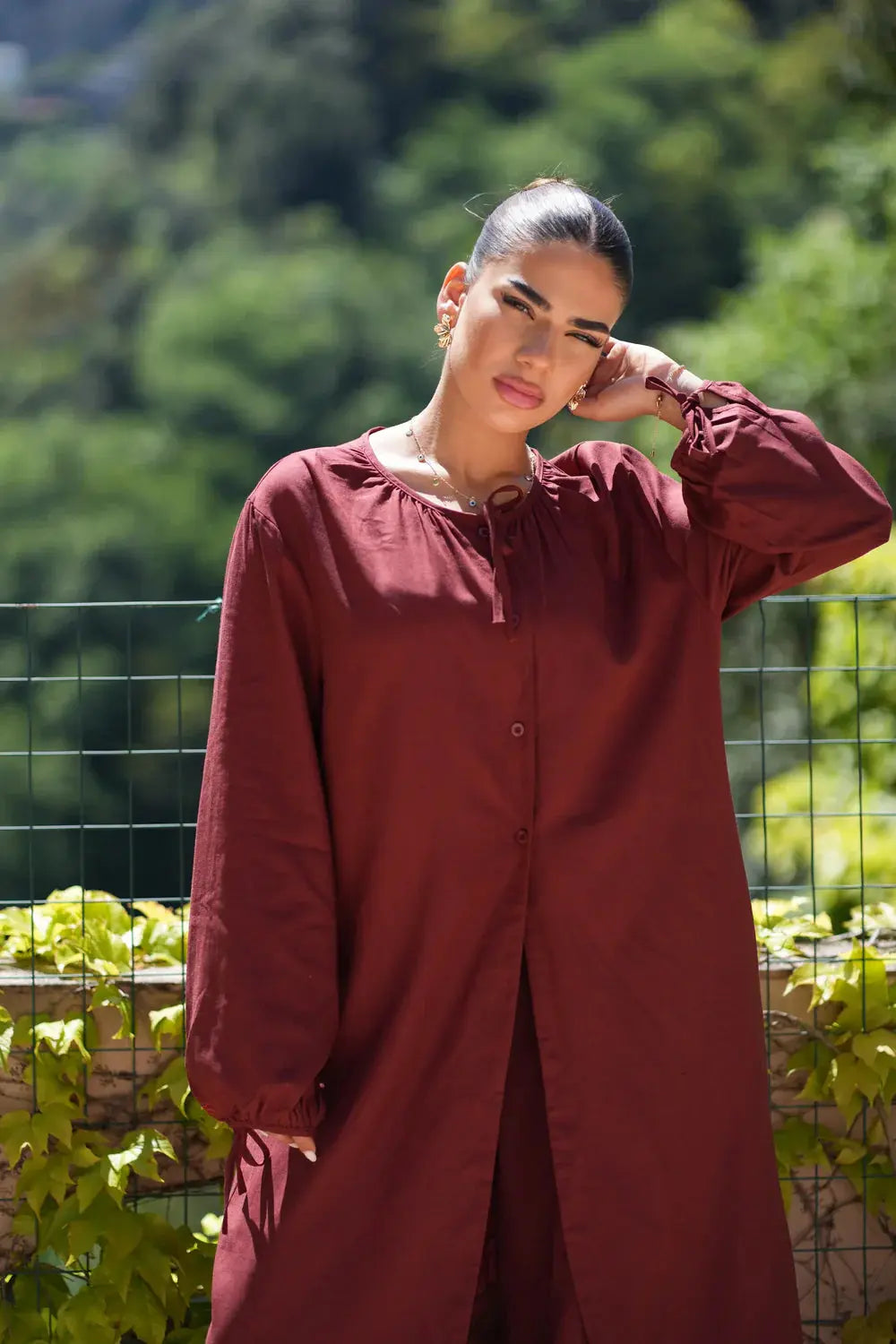 MEDITERRANEAN BREEZE SET - MAROON Losyana.nl