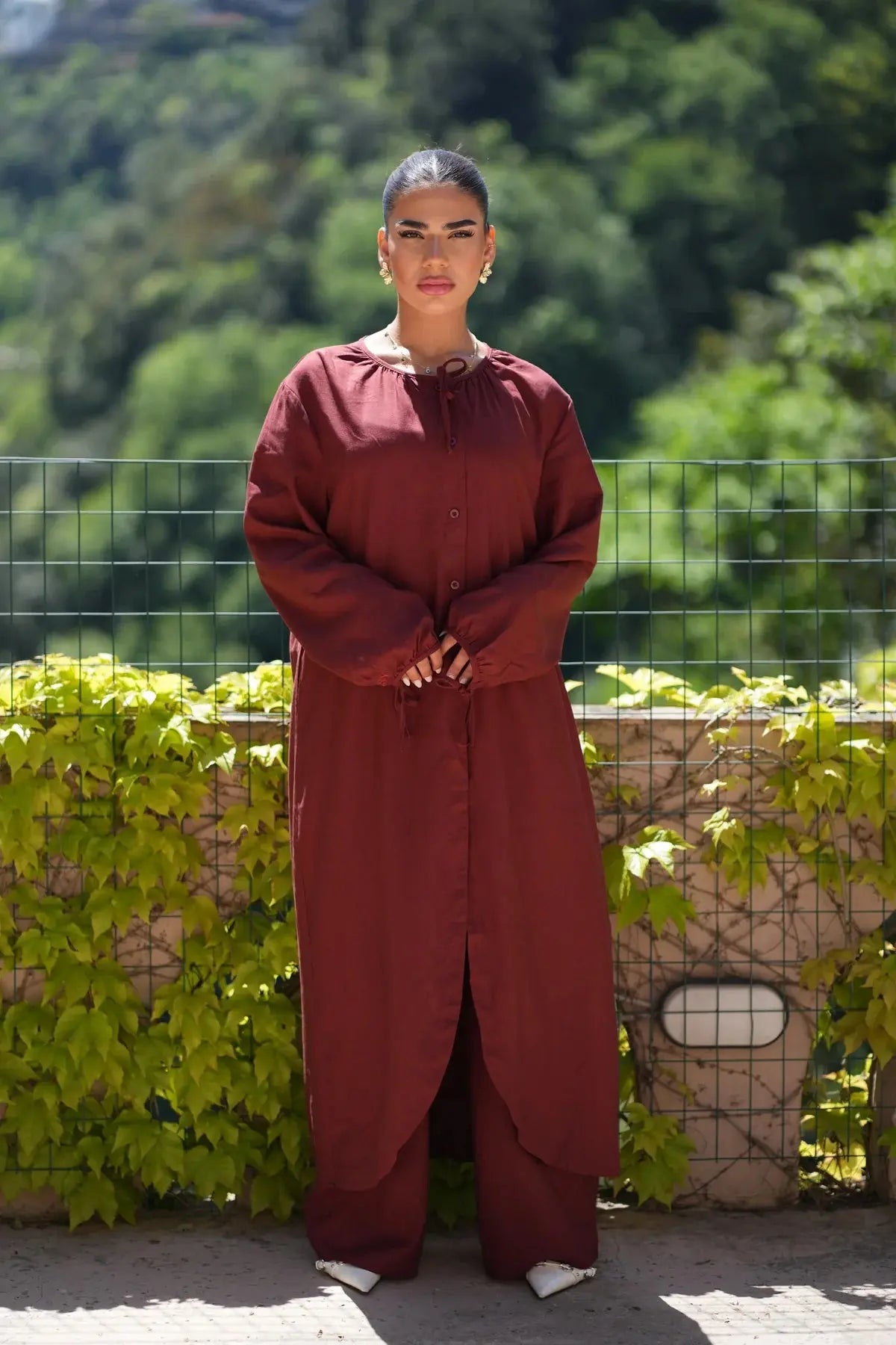 MEDITERRANEAN BREEZE SET - MAROON Losyana.nl