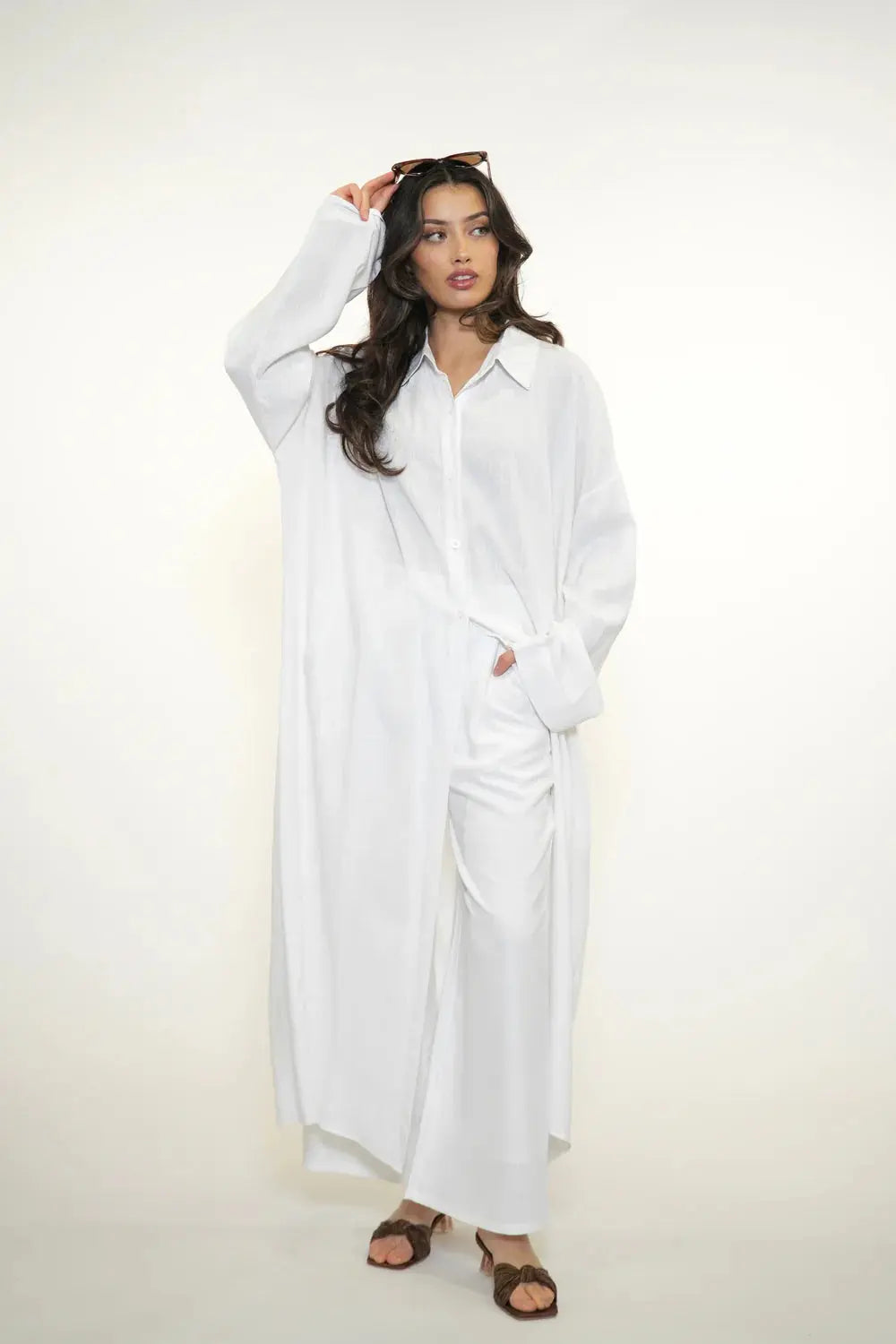 PALMA LINEN SET - WHITE Losyana.nl