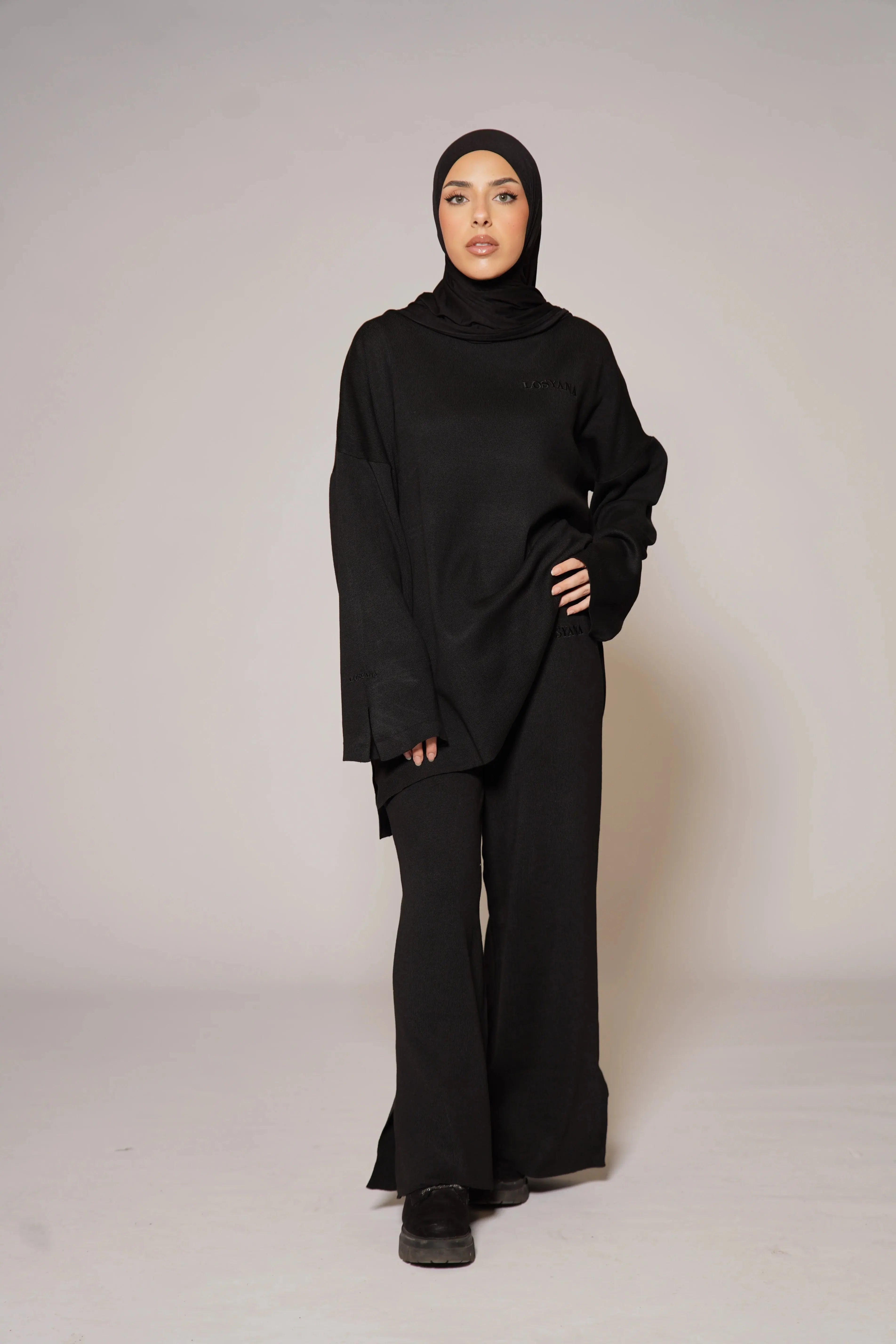 Signature Cotton Set - Black Losyana