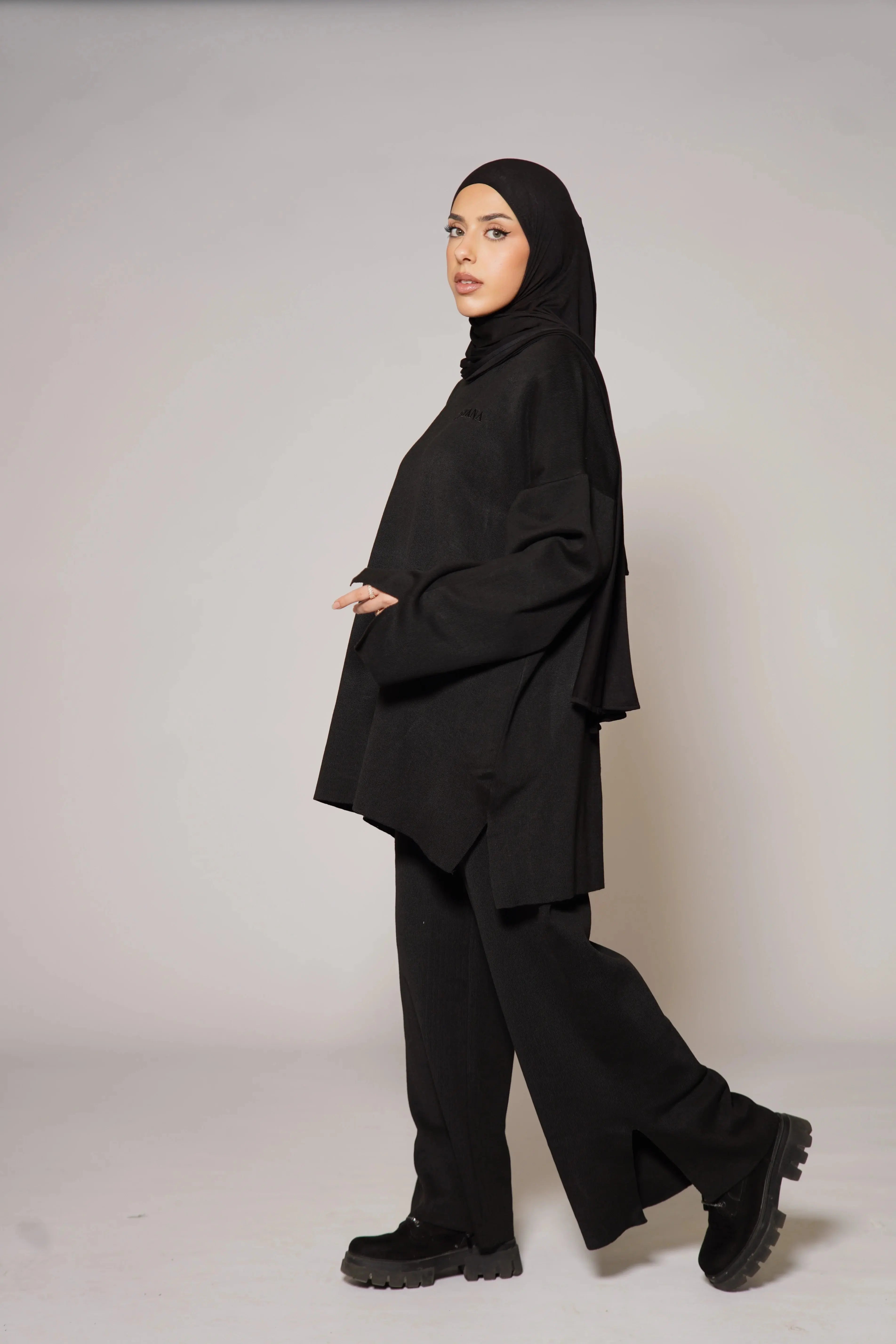 Signature Cotton Set - Black Losyana
