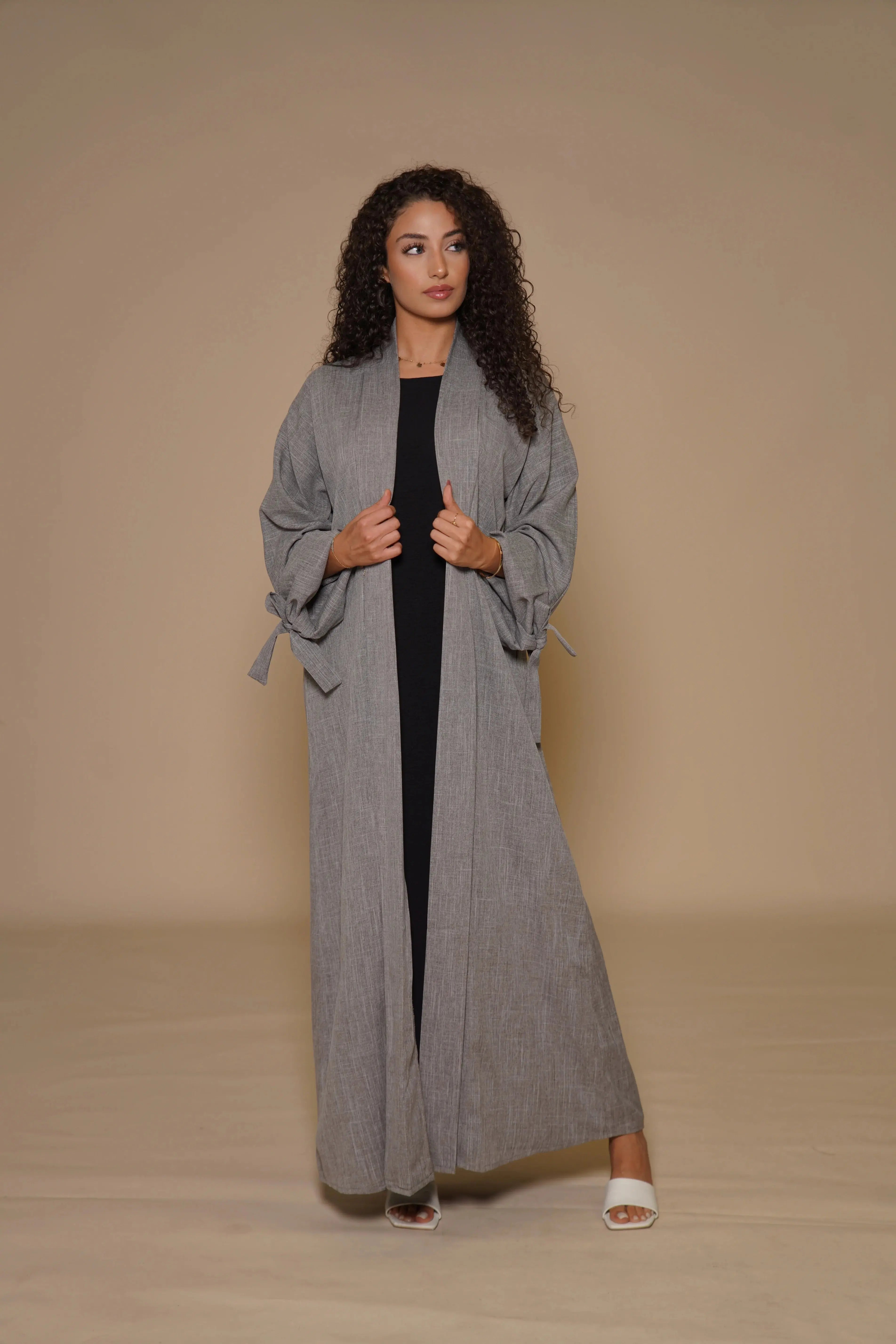 Dubai Linen set - Grey Losyana.Shop