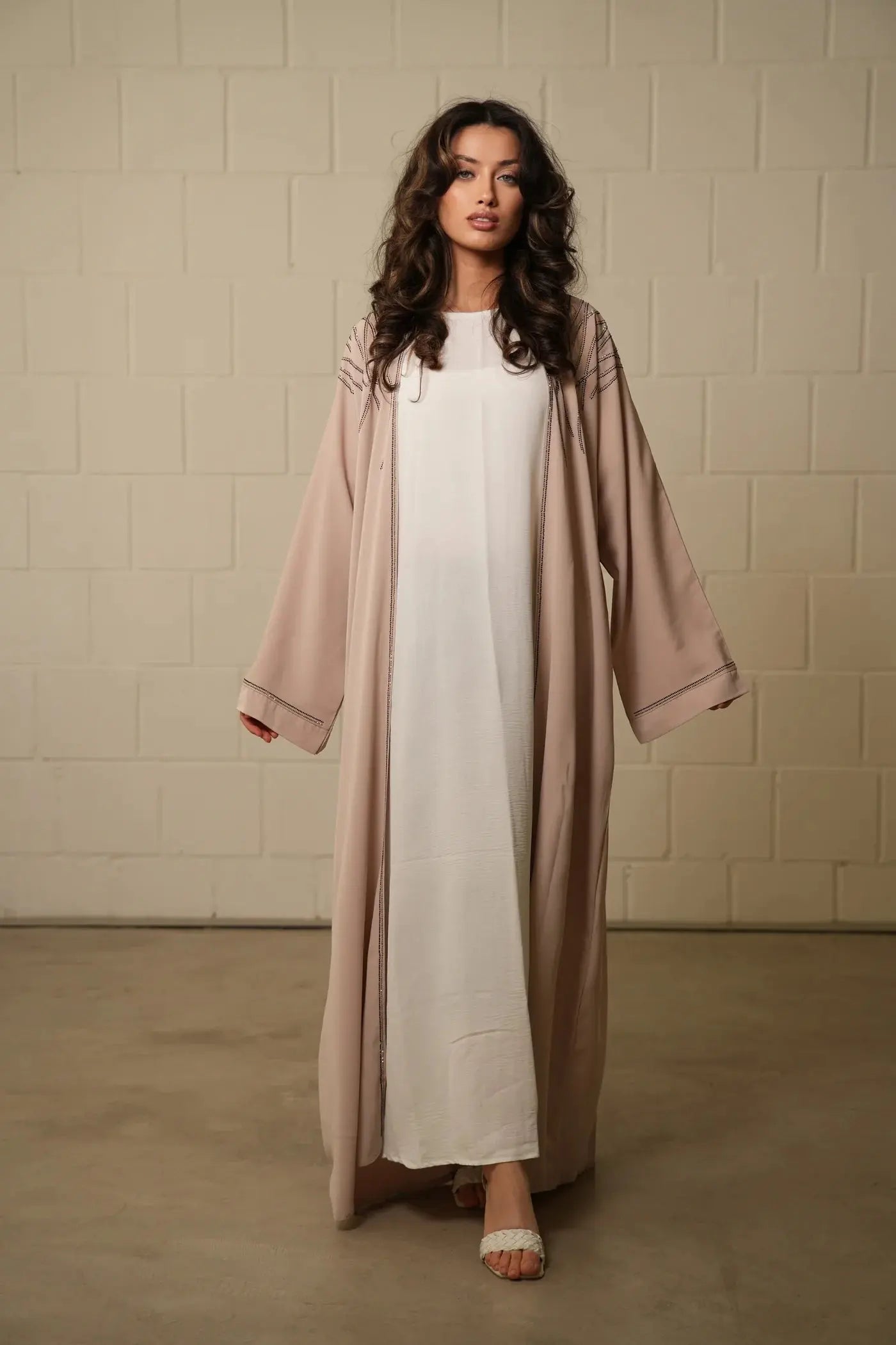 Emirate abaya - lightbeige Losyana.Shop