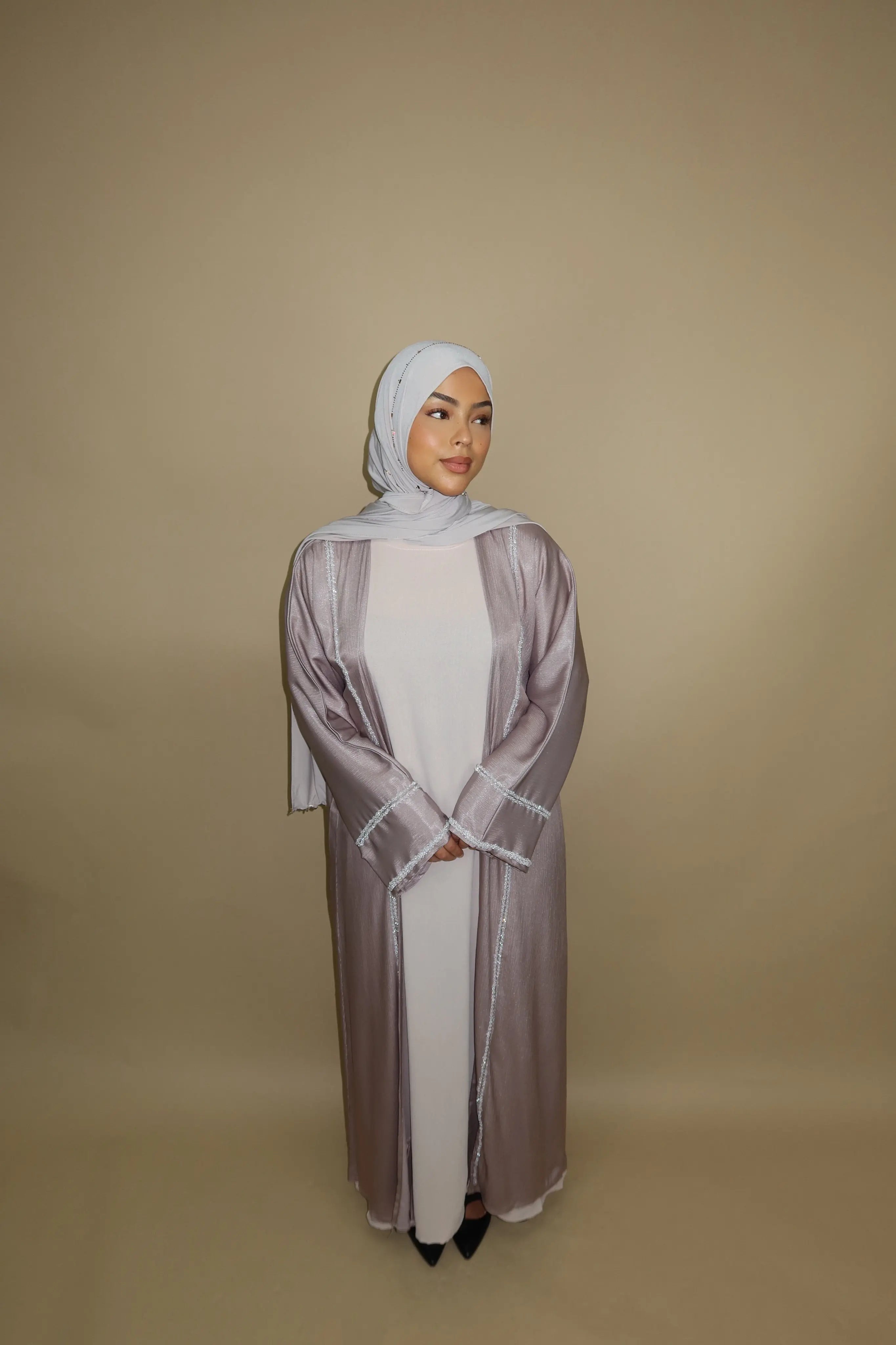 Brightstone shine Abaya - Lavendel Losyana.Shop
