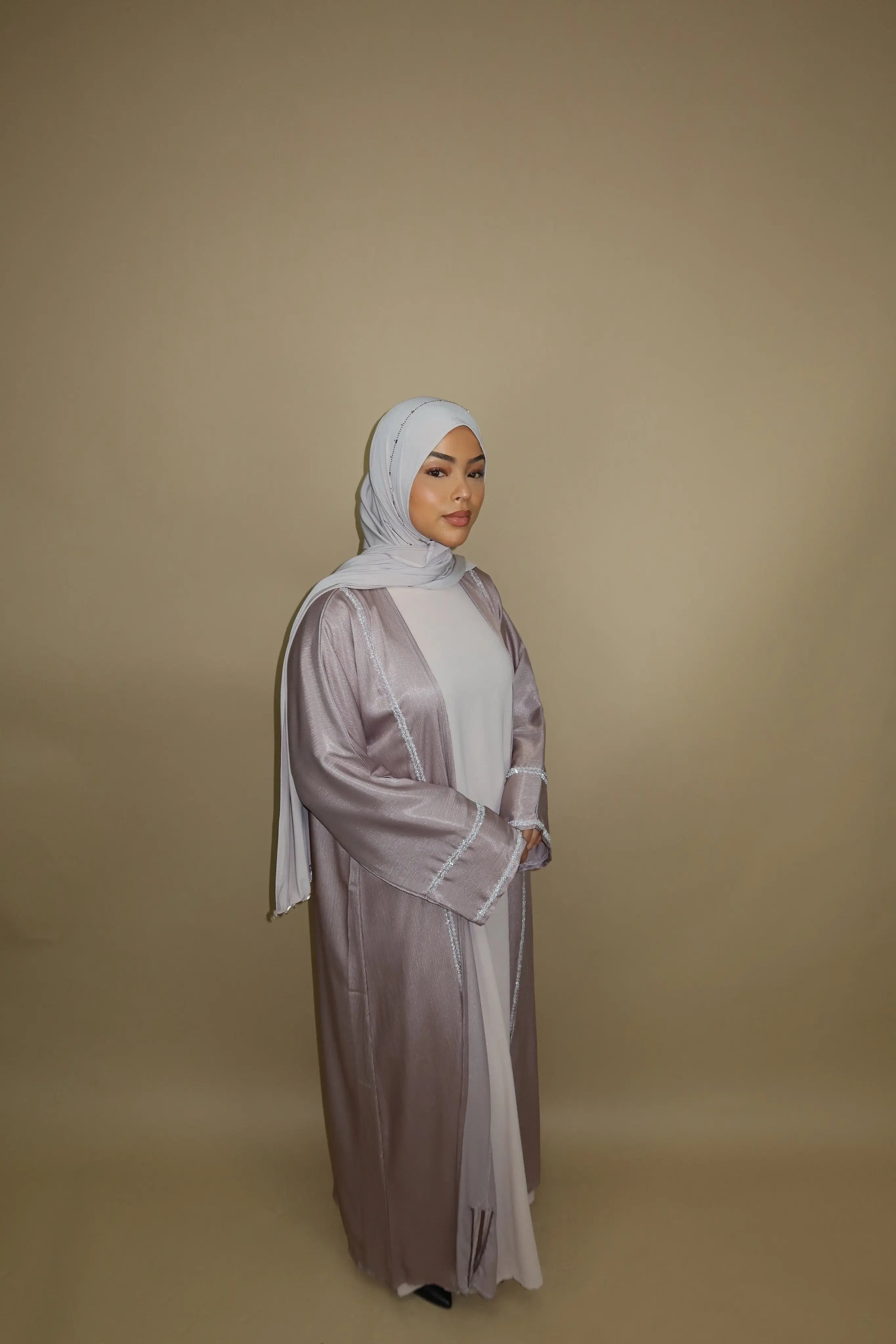 Brightstone shine Abaya - Lavendel Losyana.Shop