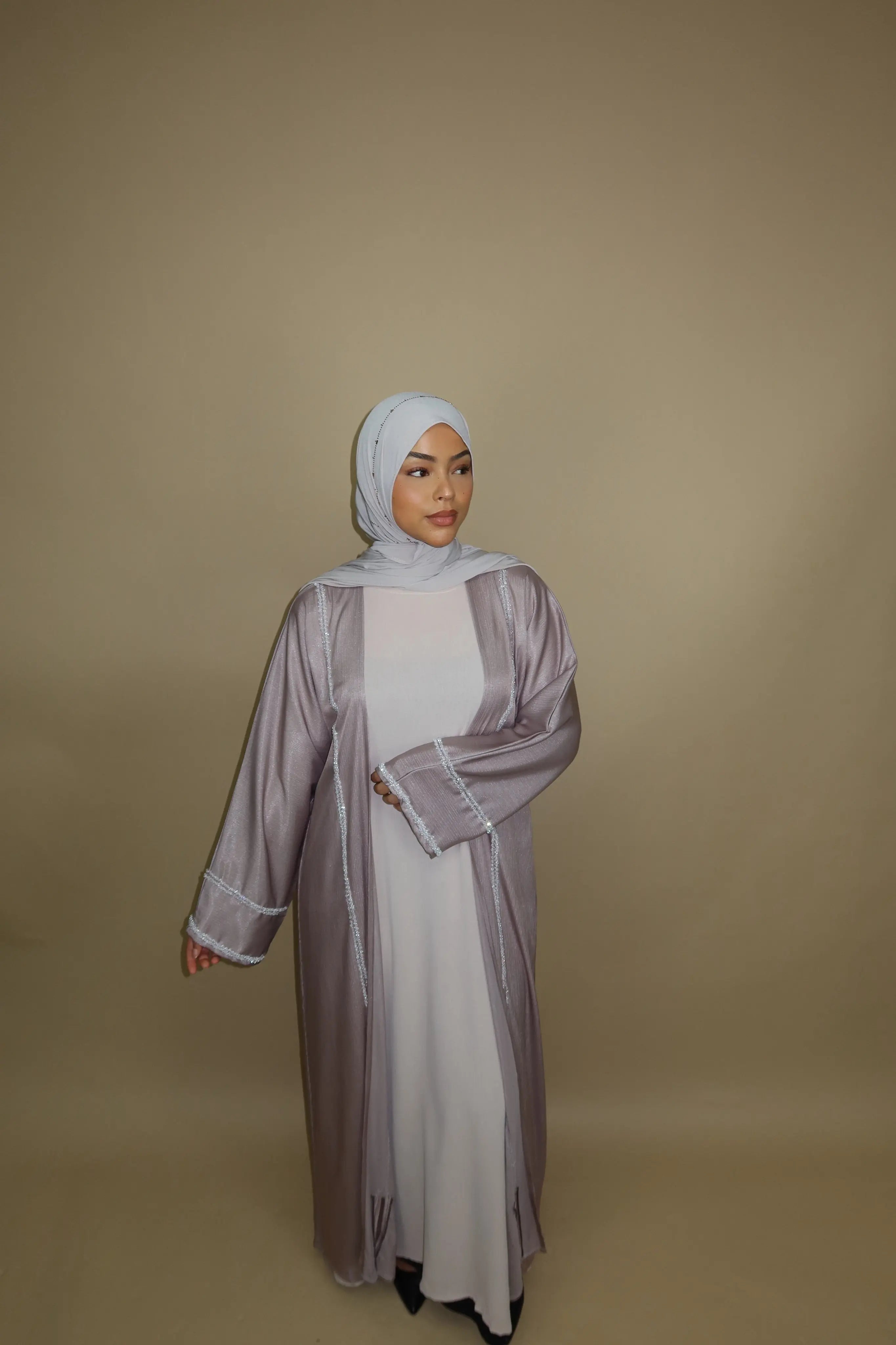 Brightstone shine Abaya - Lavendel Losyana.Shop