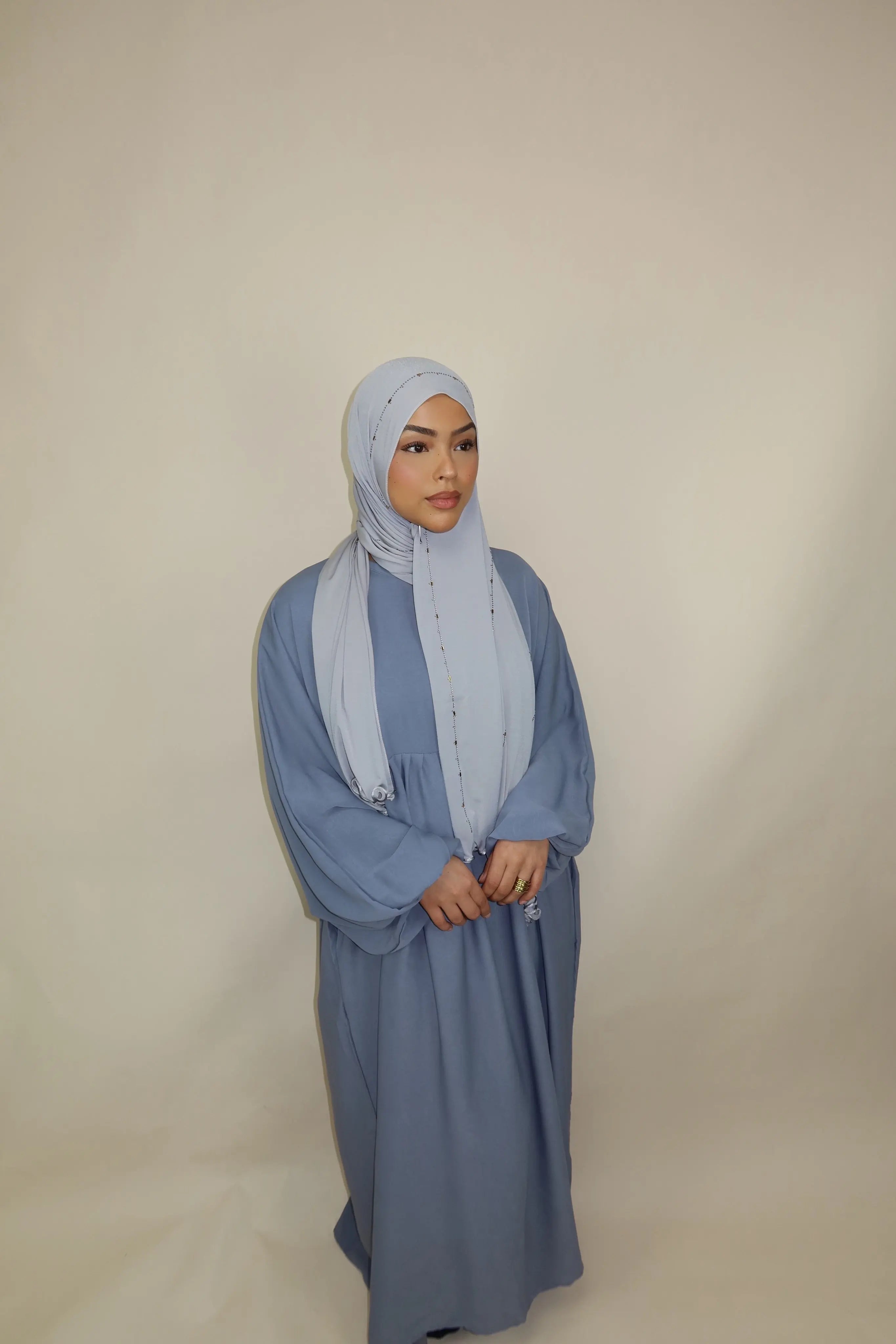 Balloon Abaya - Grey Losyana.Shop