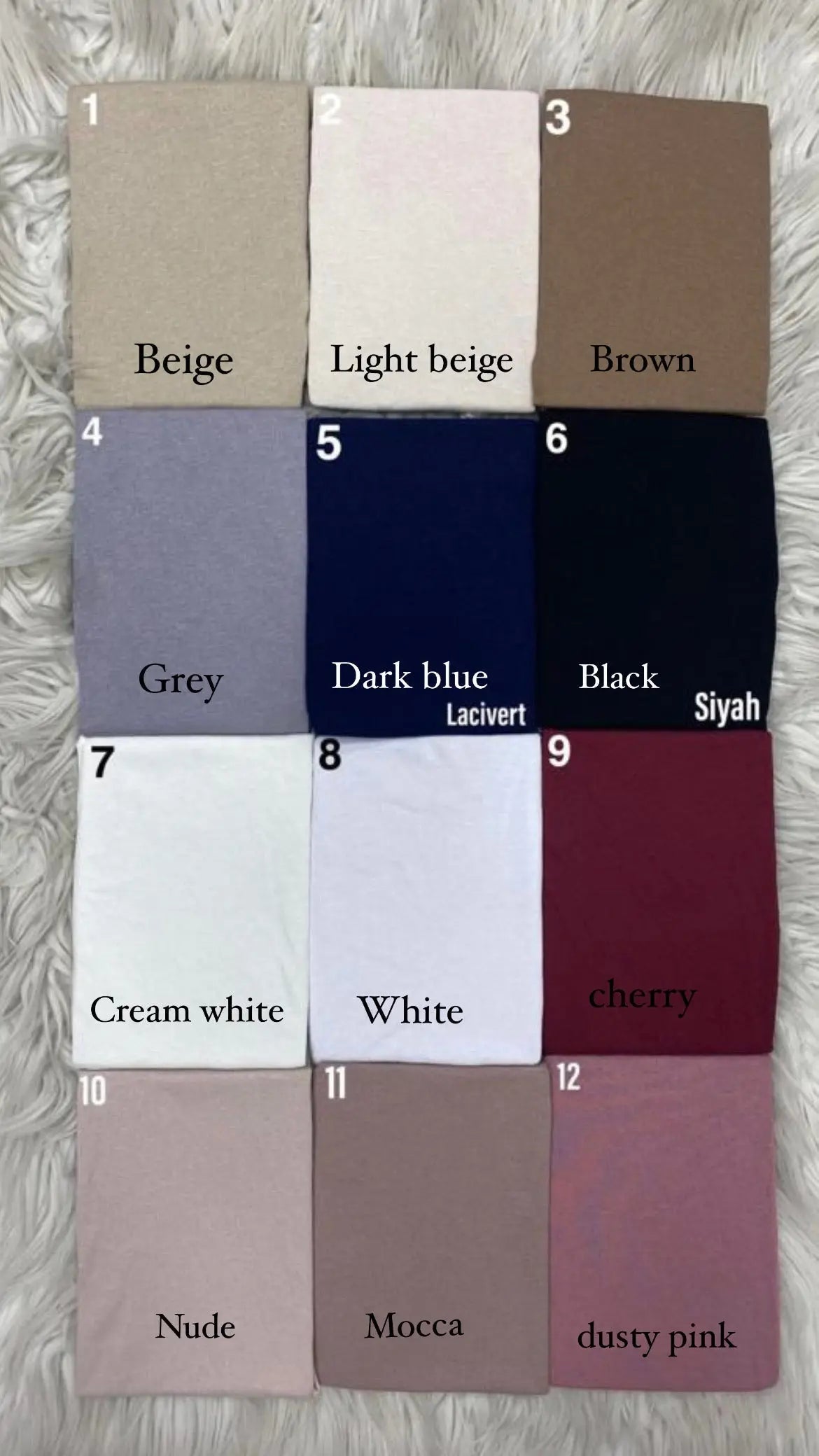 Basic closed underscarf Losyana.Shop