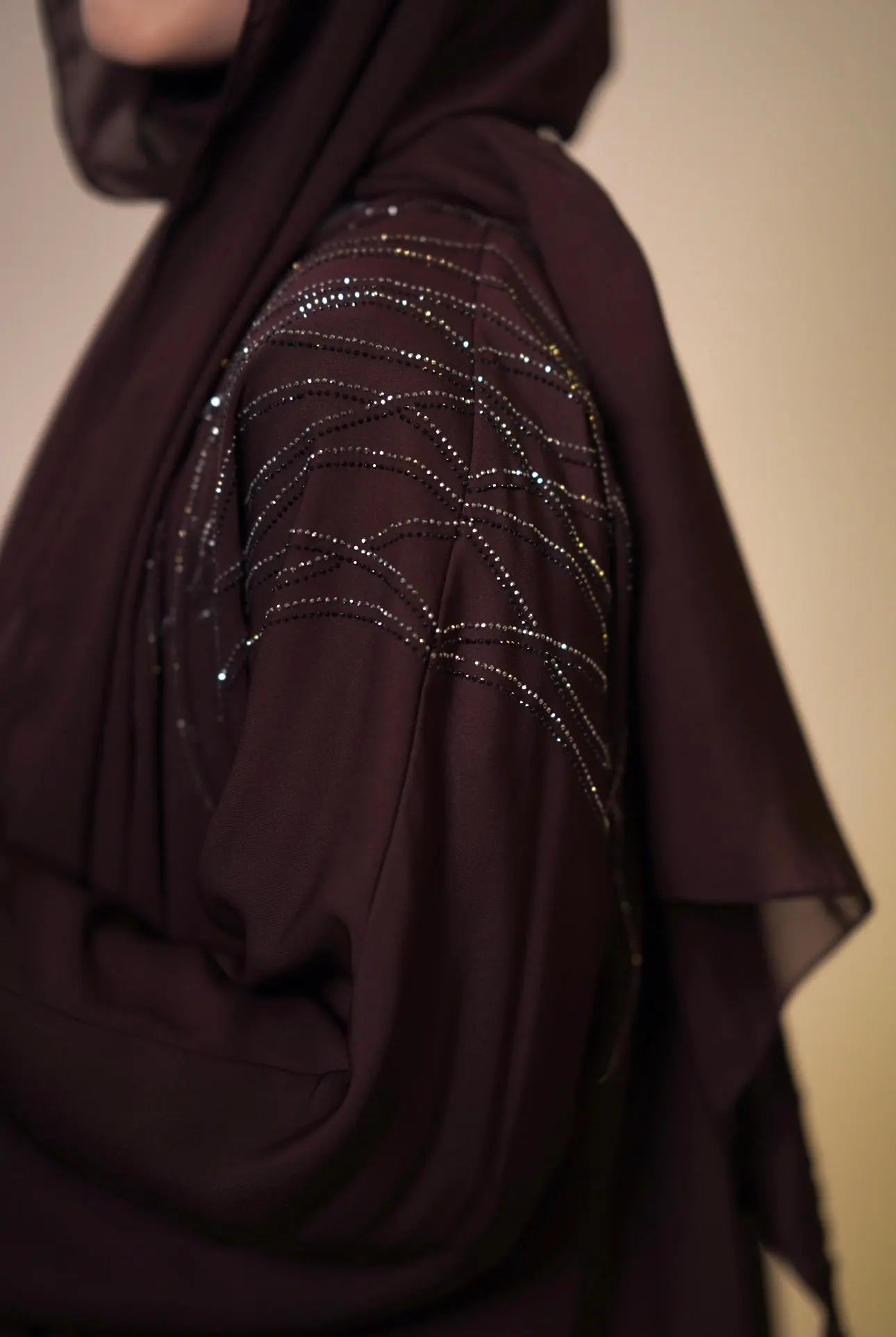 Emirate abaya - brown Losyana.Shop